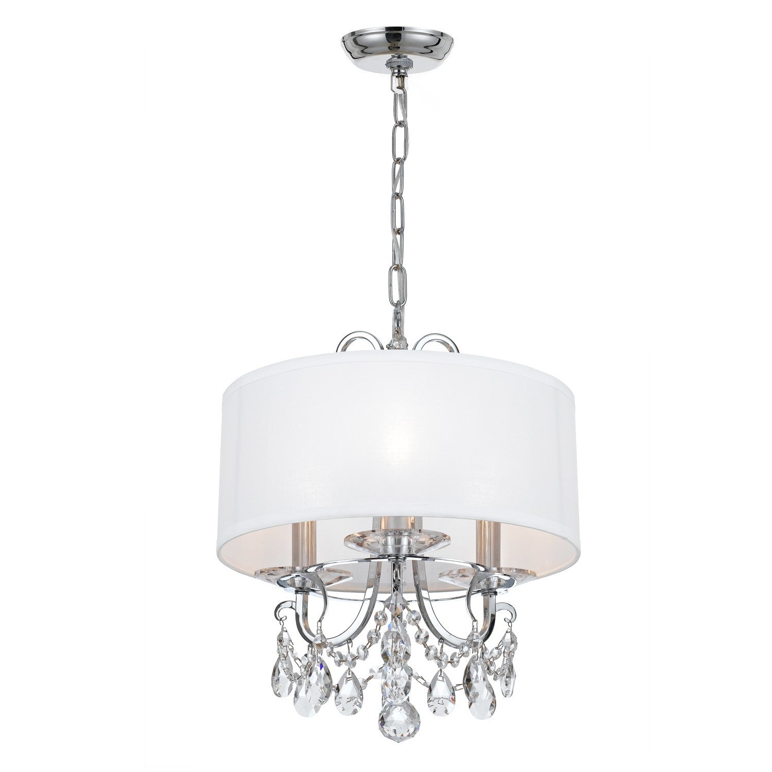 Othello 14'' Swarovski Strass Crystal Polished Chrome Chandelier