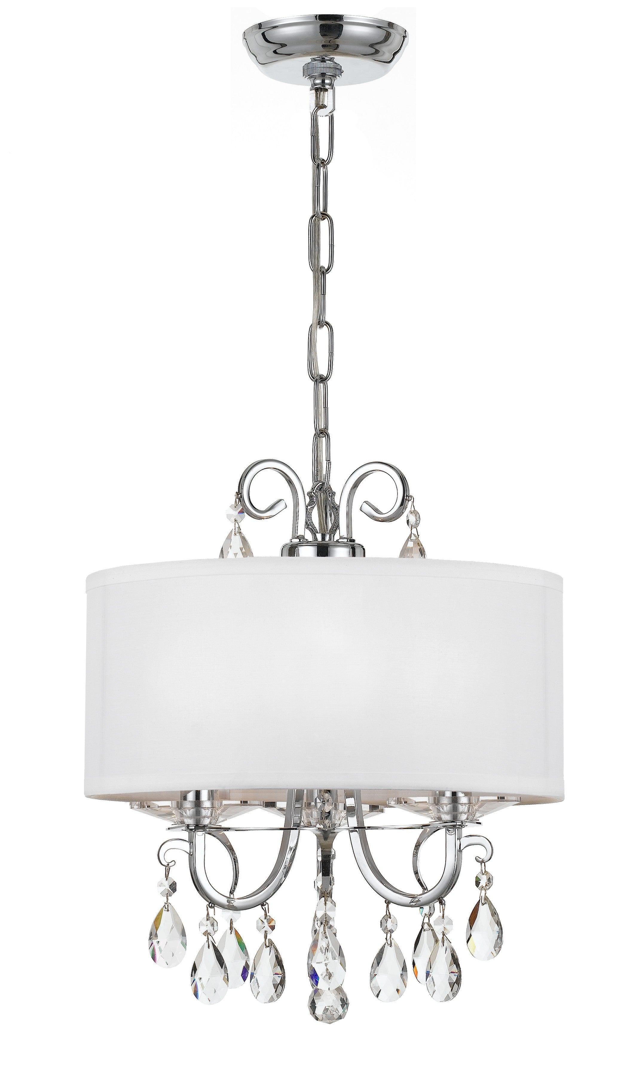 Othello 14'' Swarovski Spectra Crystal Polished Chrome Chandelier
