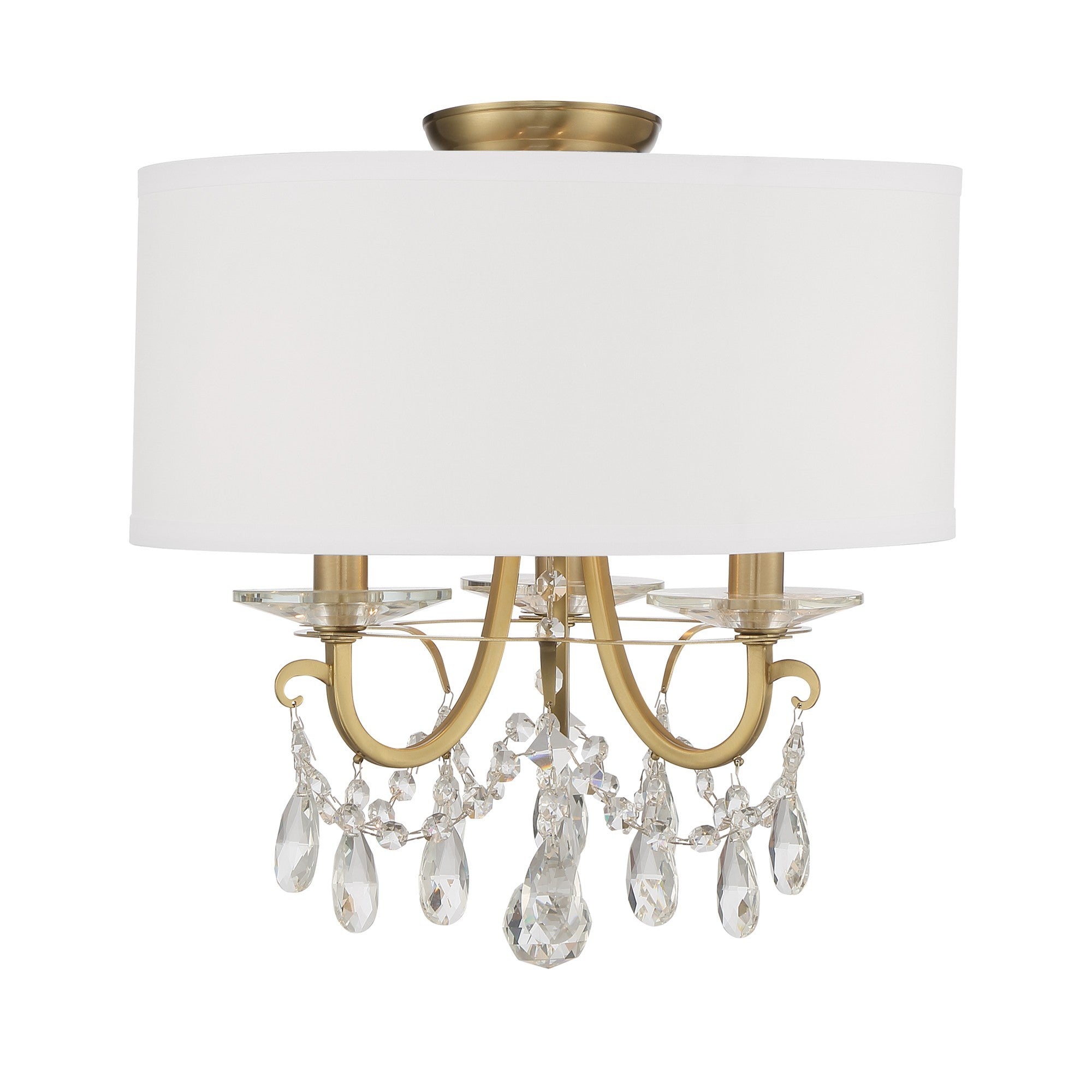Othello 14'' Vibrant Gold Semi Flush Mount