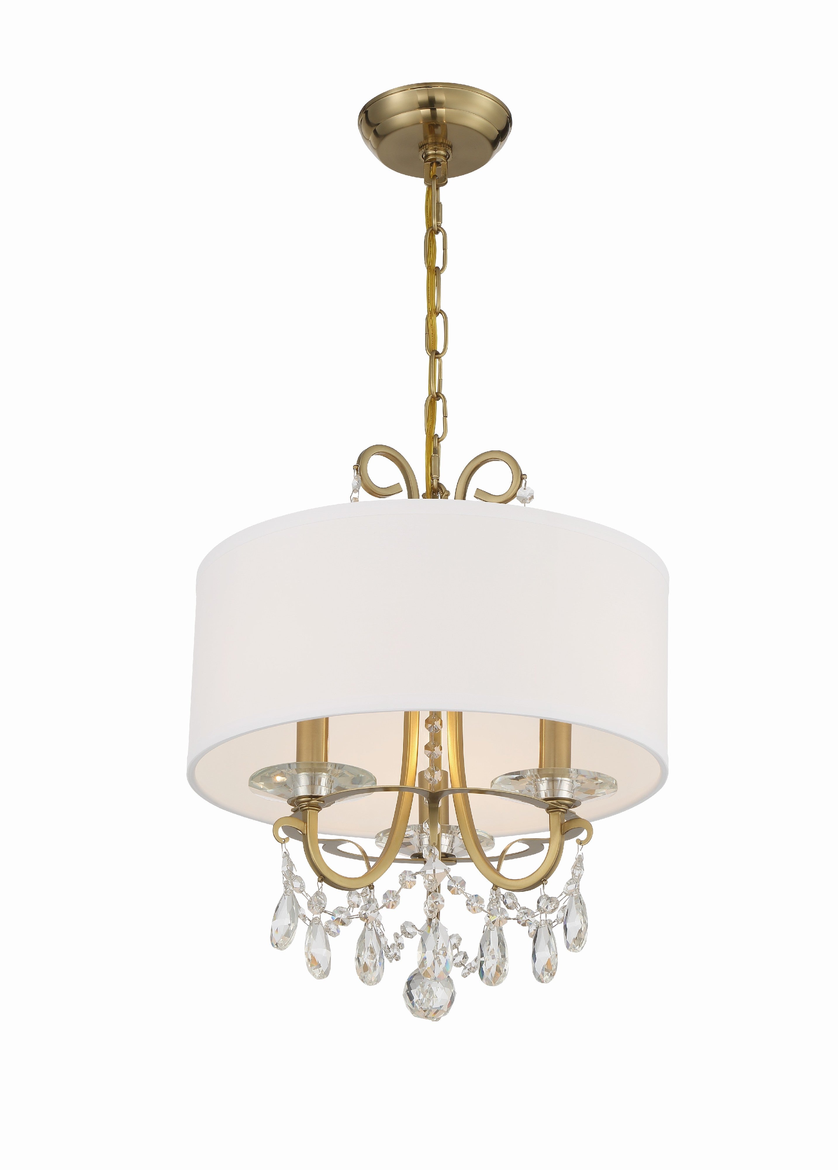 Othello 14'' Swarovski Strass Crystal Vibrant Gold Chandelier