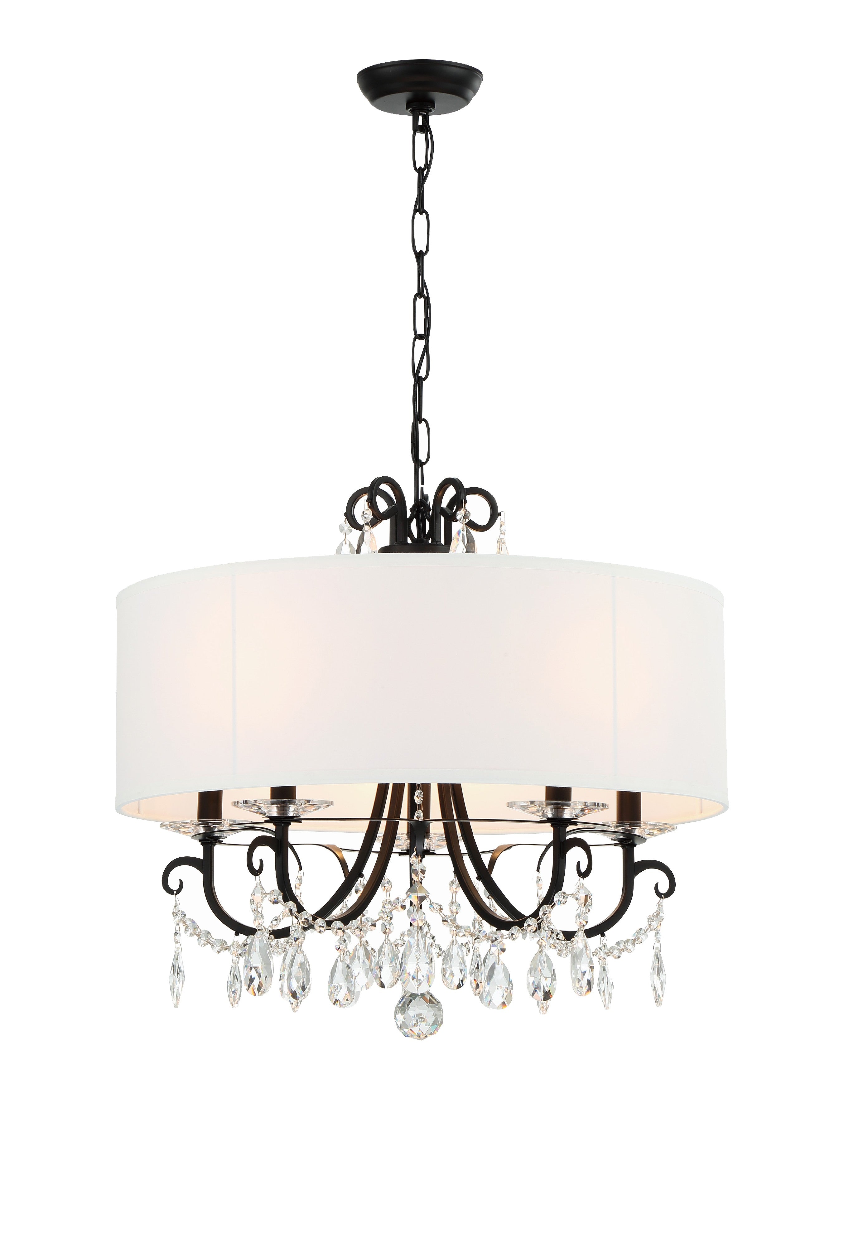 Othello 24'' Matte Black Chandelier