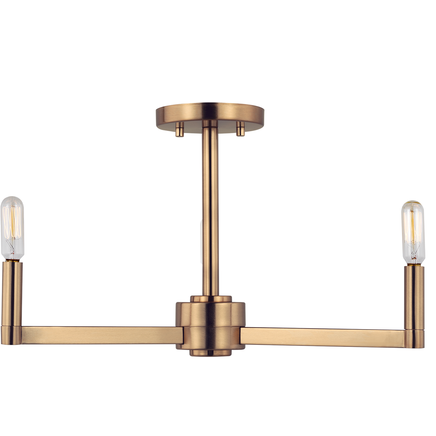 Fullton Three Light Semi-Flush Mount