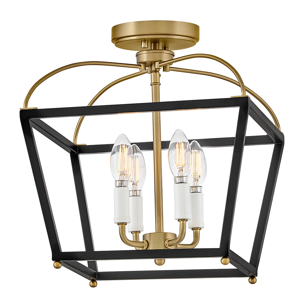 Tate Small Semi-Flush Mount