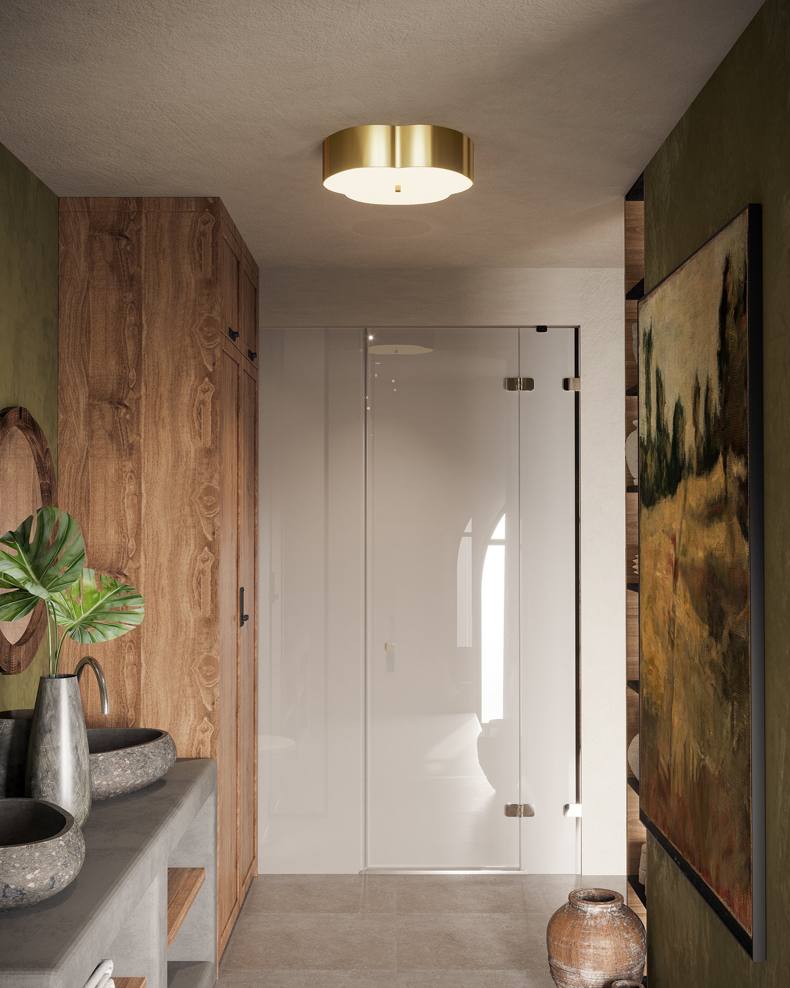 Adella 14" Socket Flush Mount
