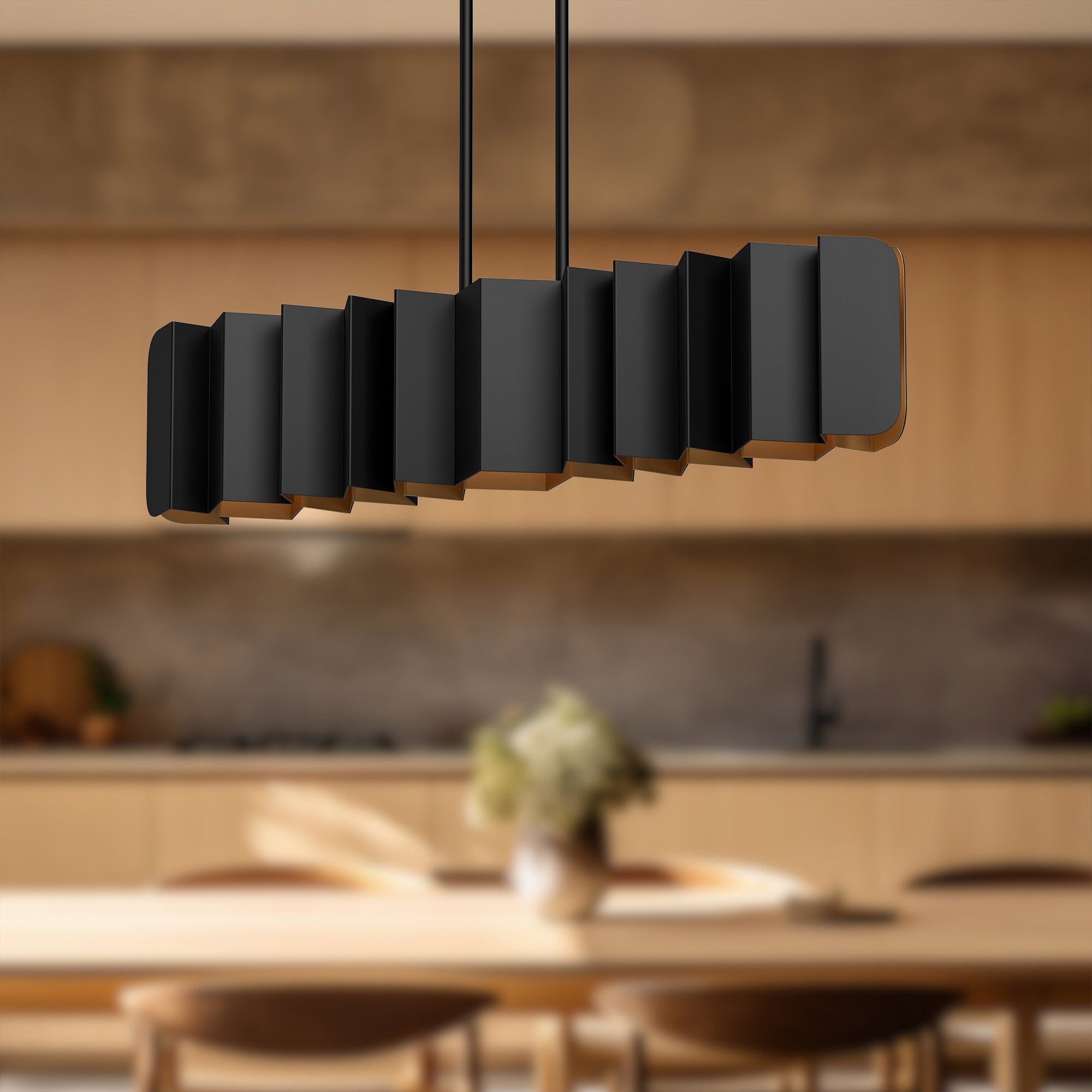 Akira 42" 6 Lights Linear Pendant