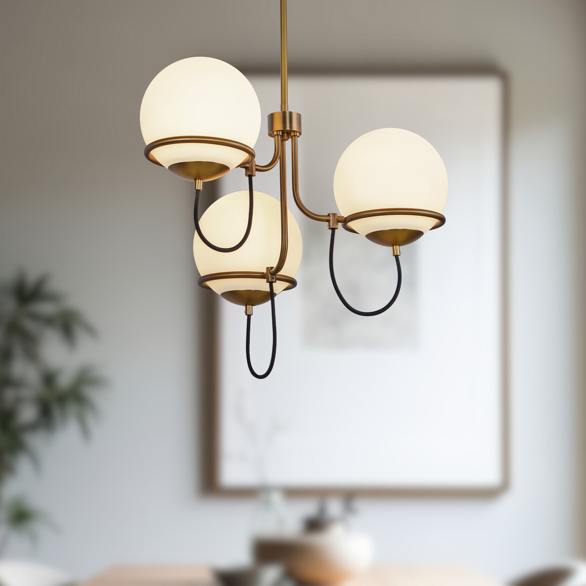 Alba 23" 3 Lights Chandelier
