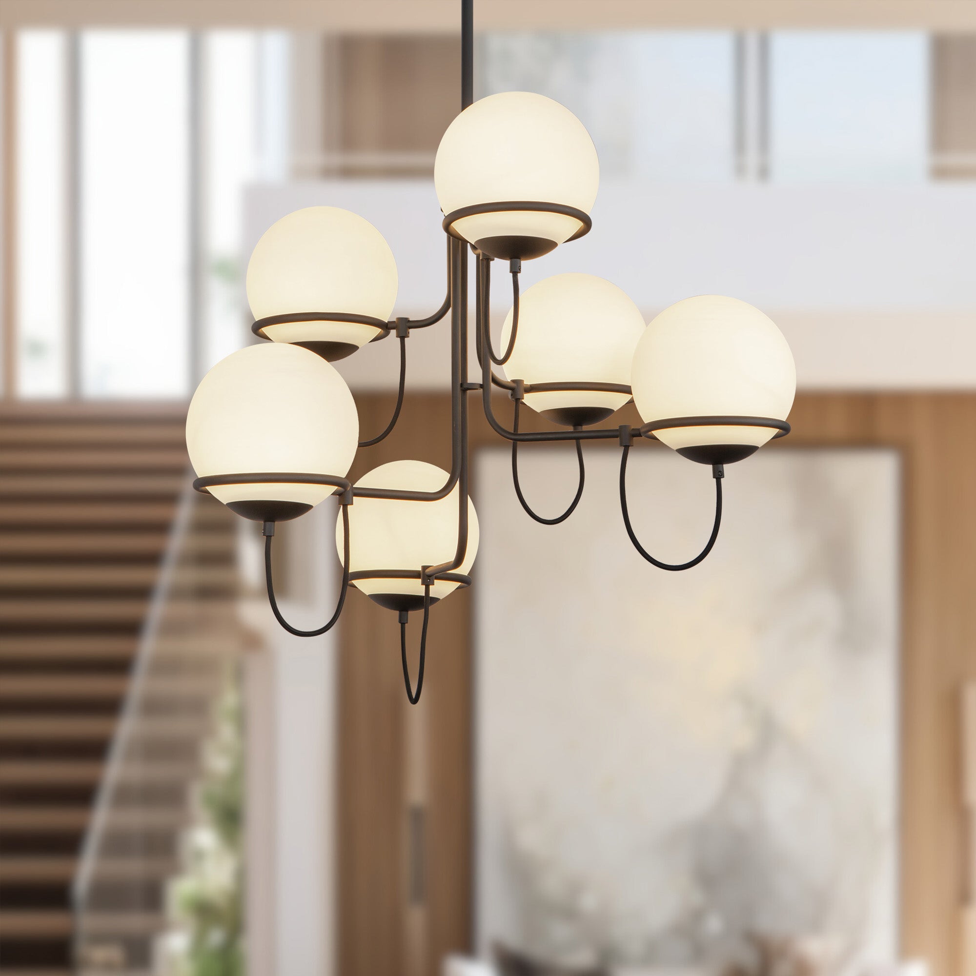 Alba 32" 6 Lights Chandelier