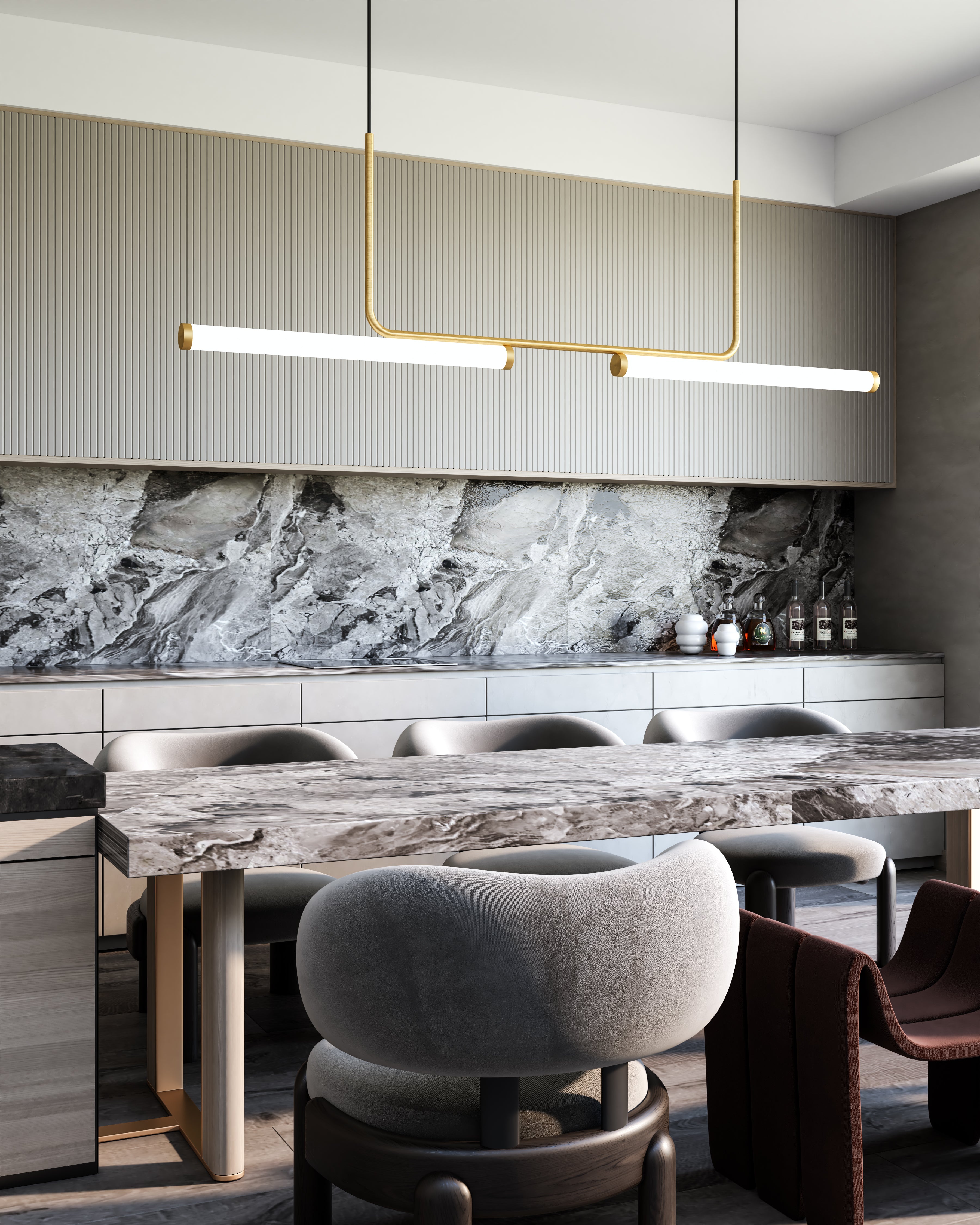 Vesper 73" LED Linear Pendant