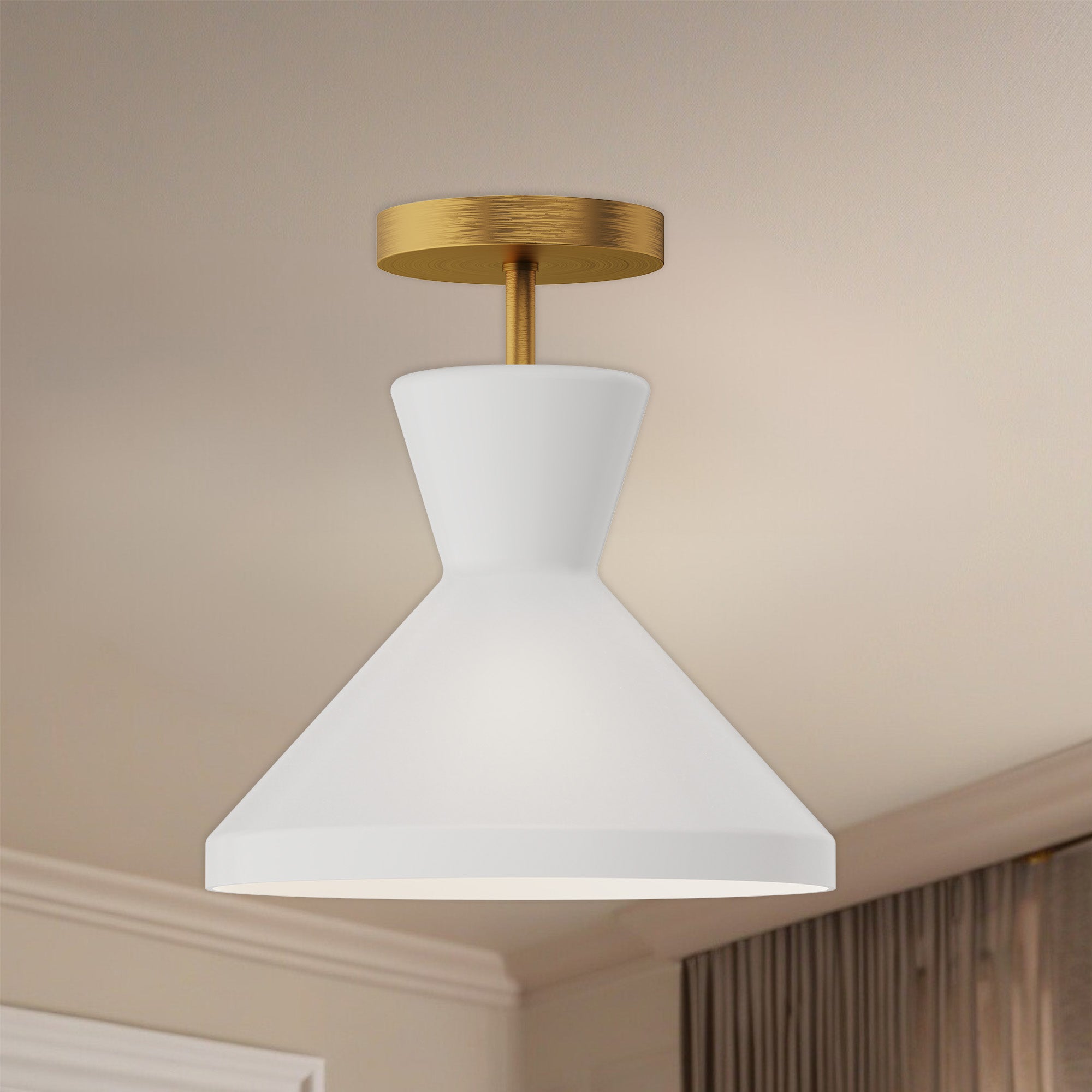 Betty 10" 1 Light Semi Flush Mount