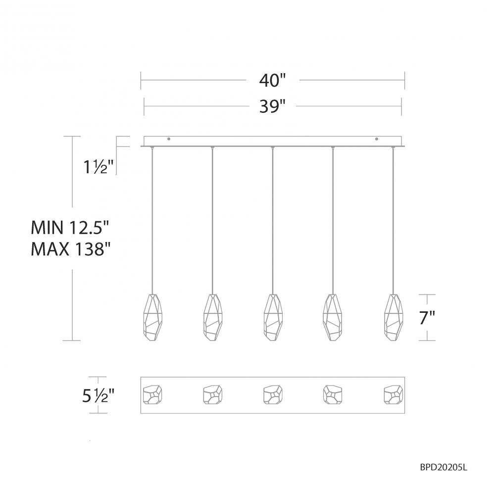 Martini Multi-Light Pendant