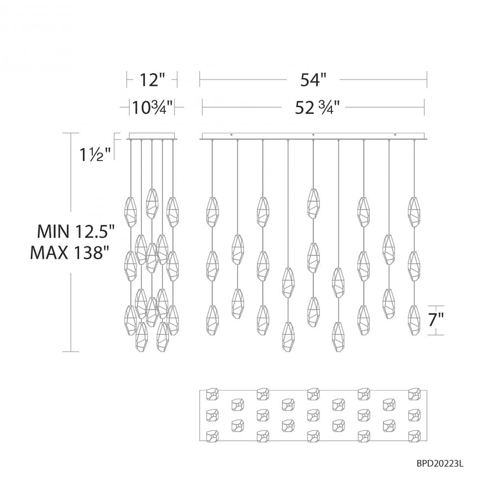 Martini Multi-Light Pendant