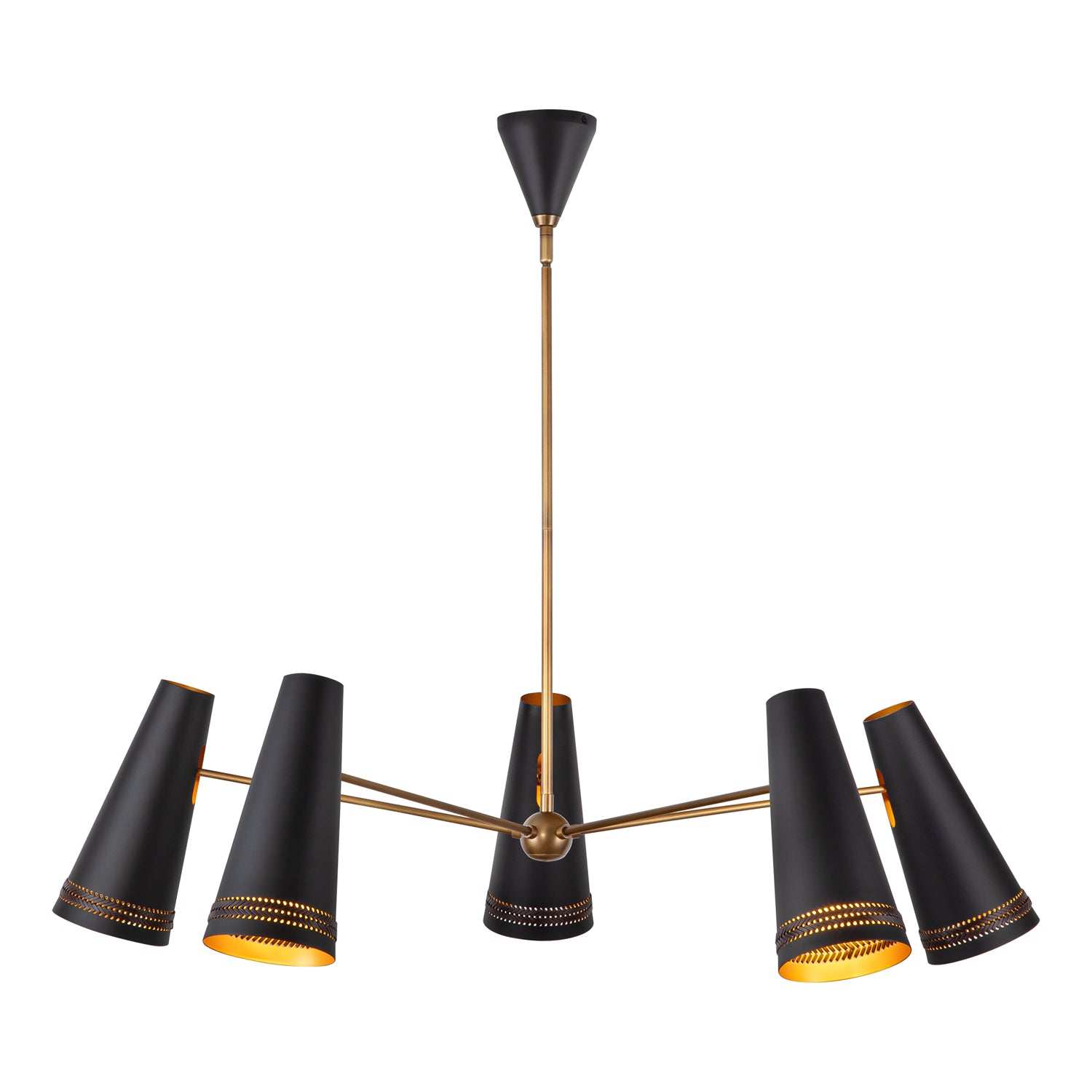 Brickell 45" 5 Lights Chandeliers