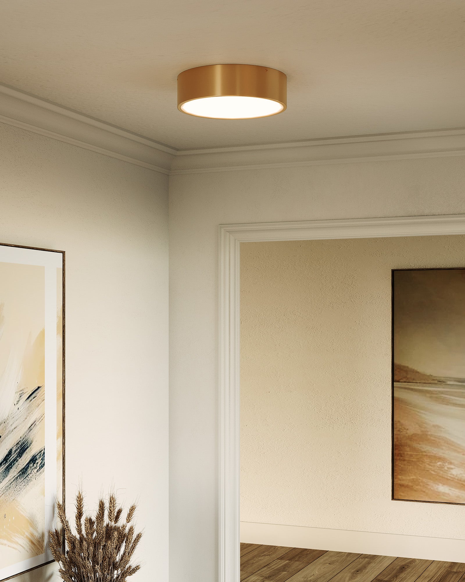 Brisbane 16" 3 Lights Flush Mount