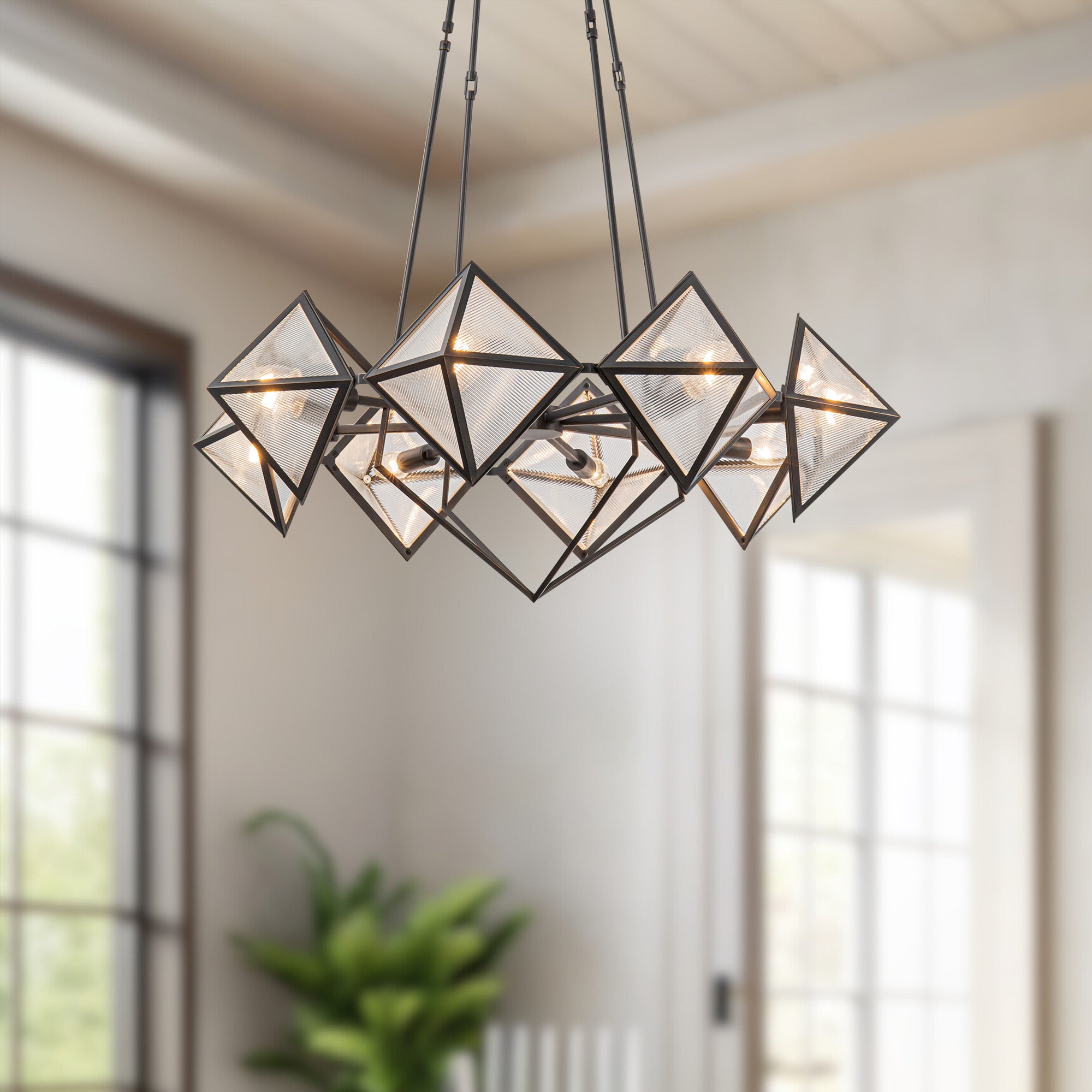 Cairo 30" 8 Lights Chandeliers