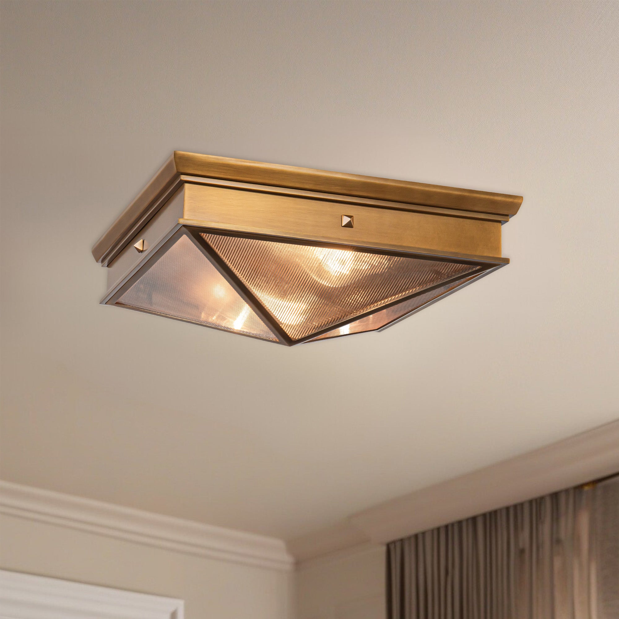 Cairo 15" 2 Lights Flush Mount