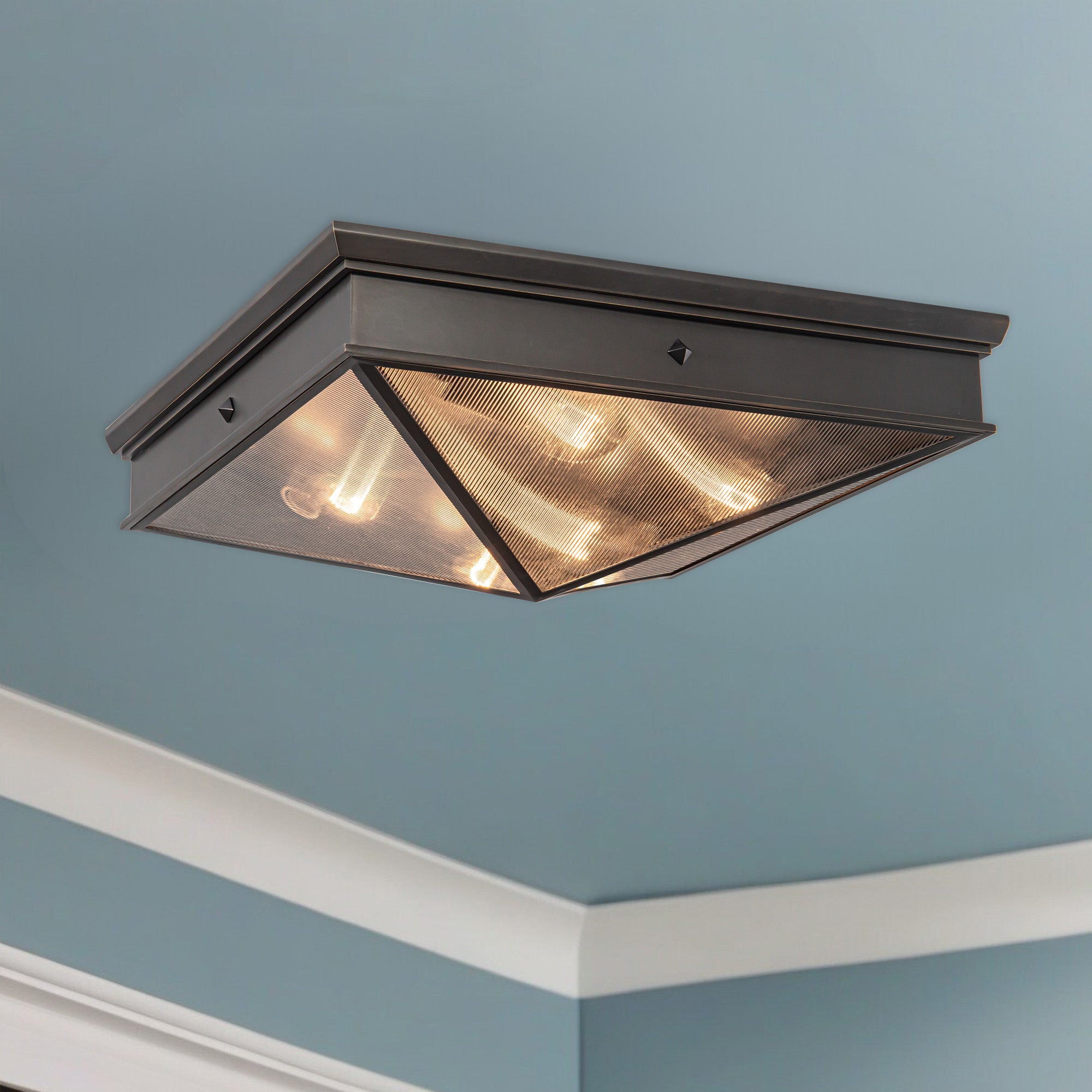 Cairo 19" 4 Lights Flush Mount