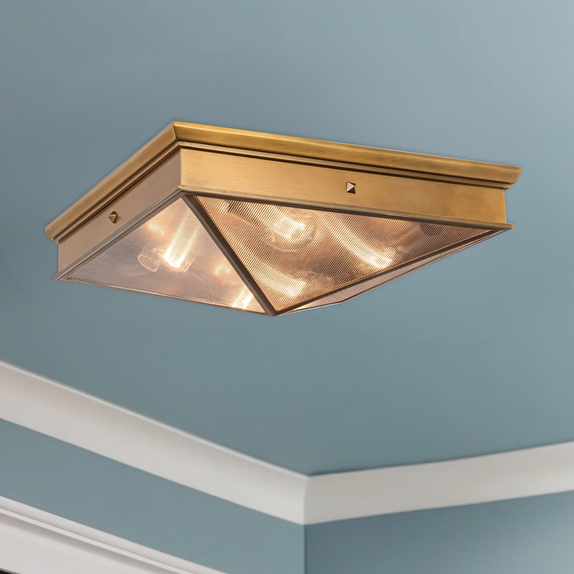 Cairo 19" 4 Lights Flush Mount