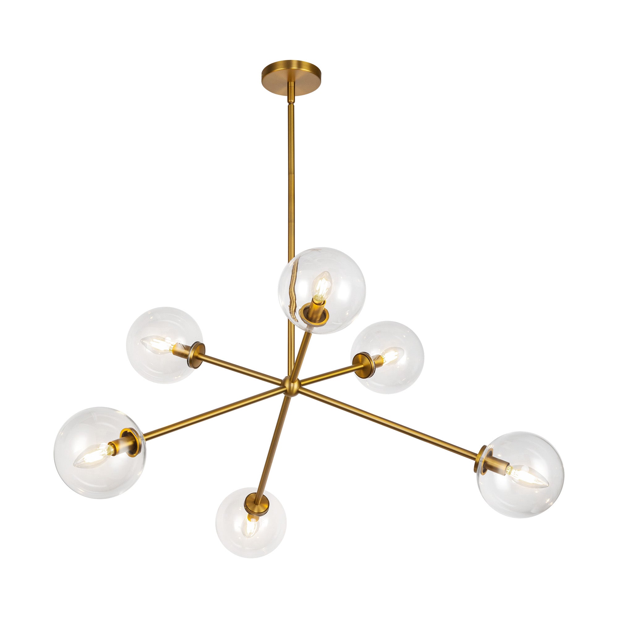 Cassia 40" 6 Lights Chandelier