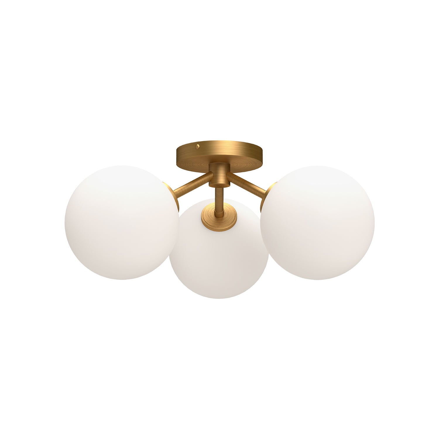 Cassia 17" 3 Lights Semi Flush Mount
