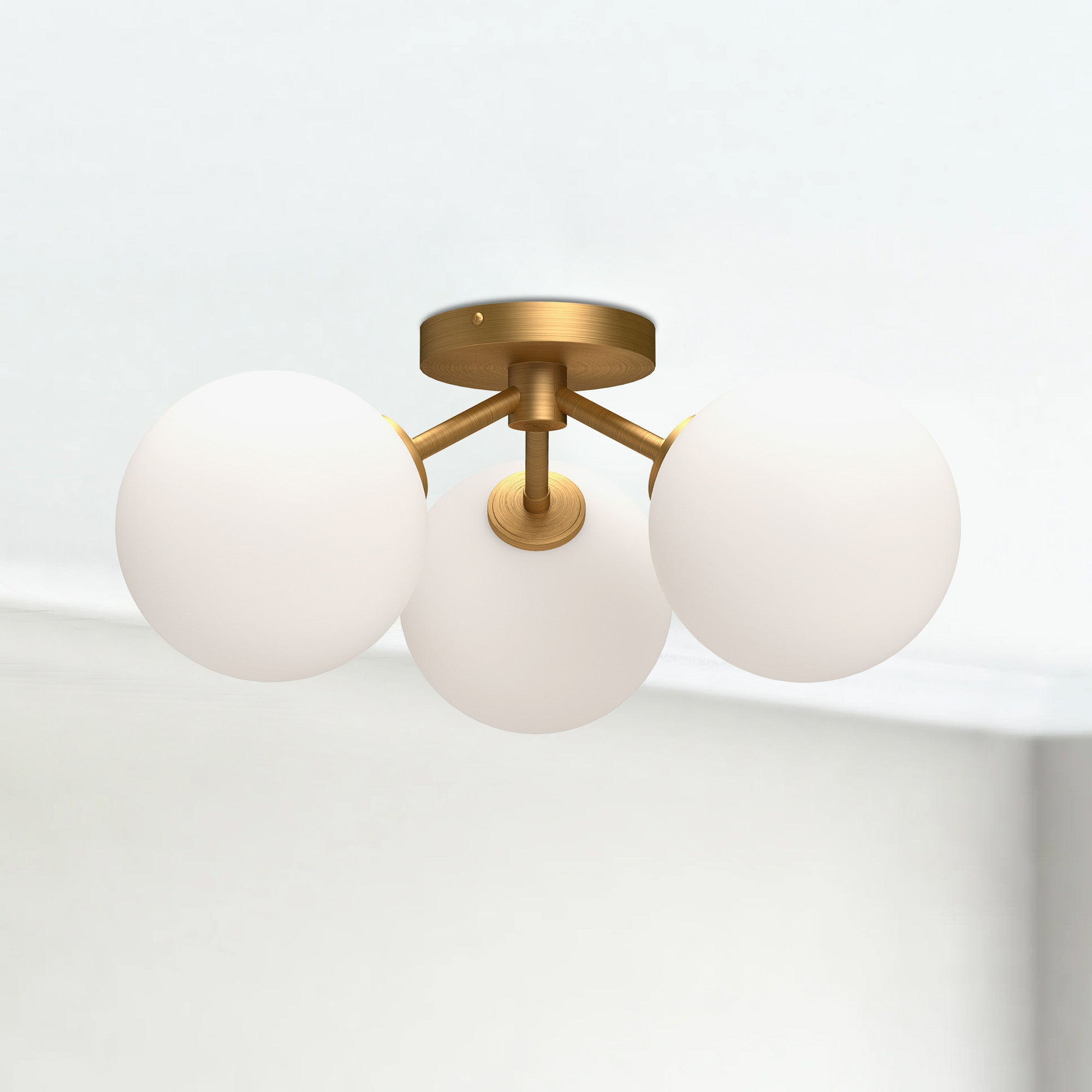 Cassia 17" 3 Lights Semi Flush Mount