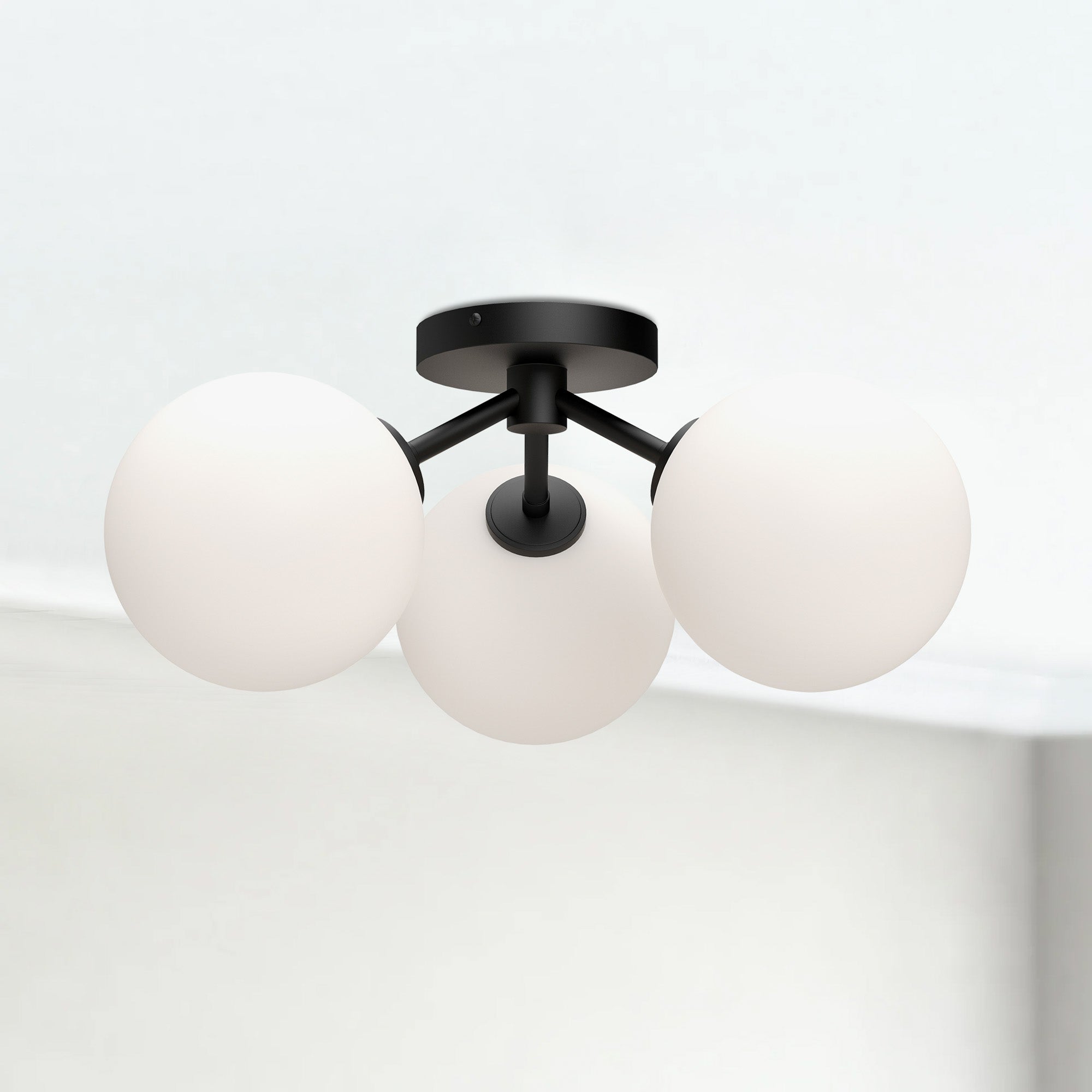 Cassia 17" 3 Lights Semi Flush Mount