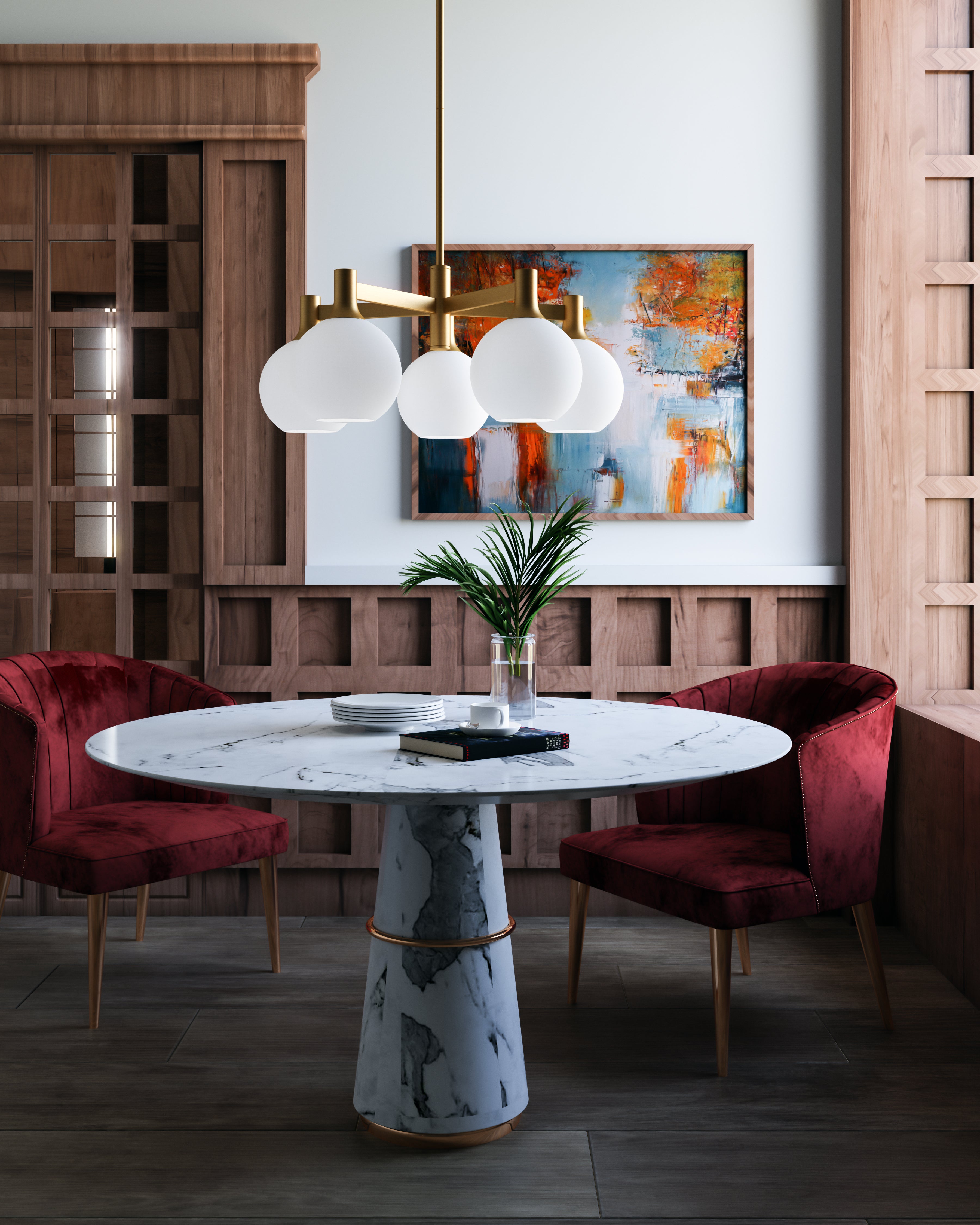 Castilla 29" 6 Lights Chandeliers