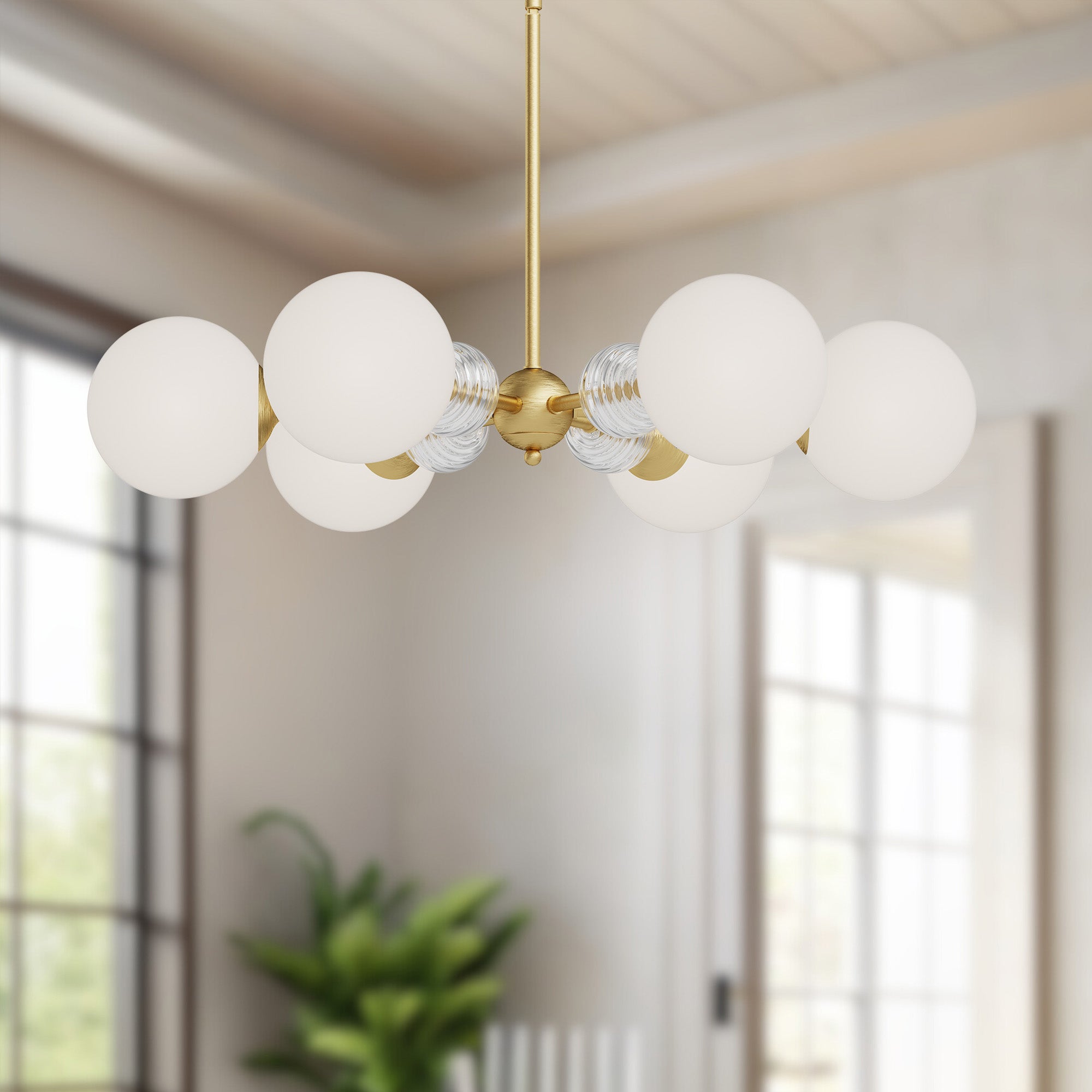 Celia 30" 6 Lights Chandeliers