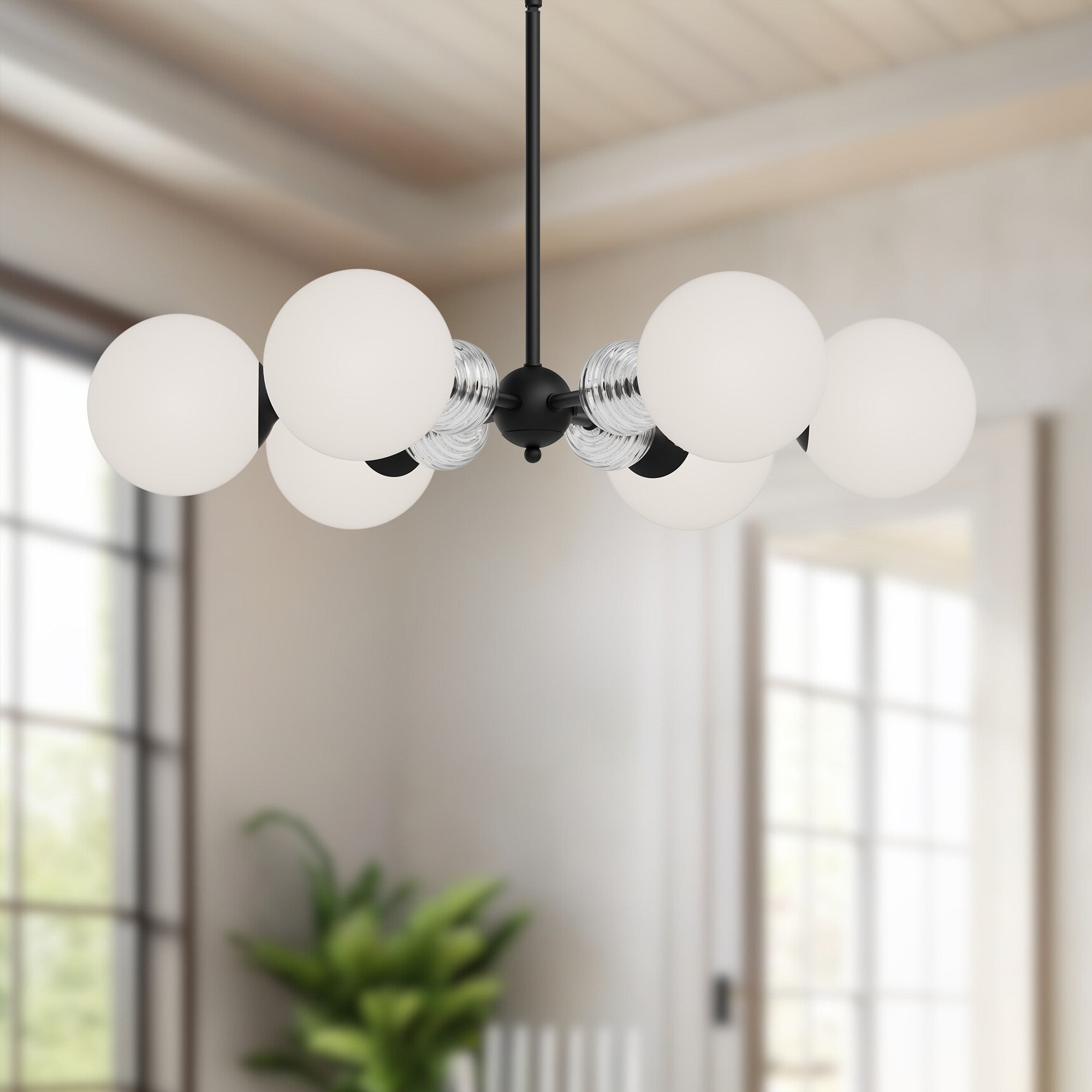Celia 30" 6 Lights Chandeliers