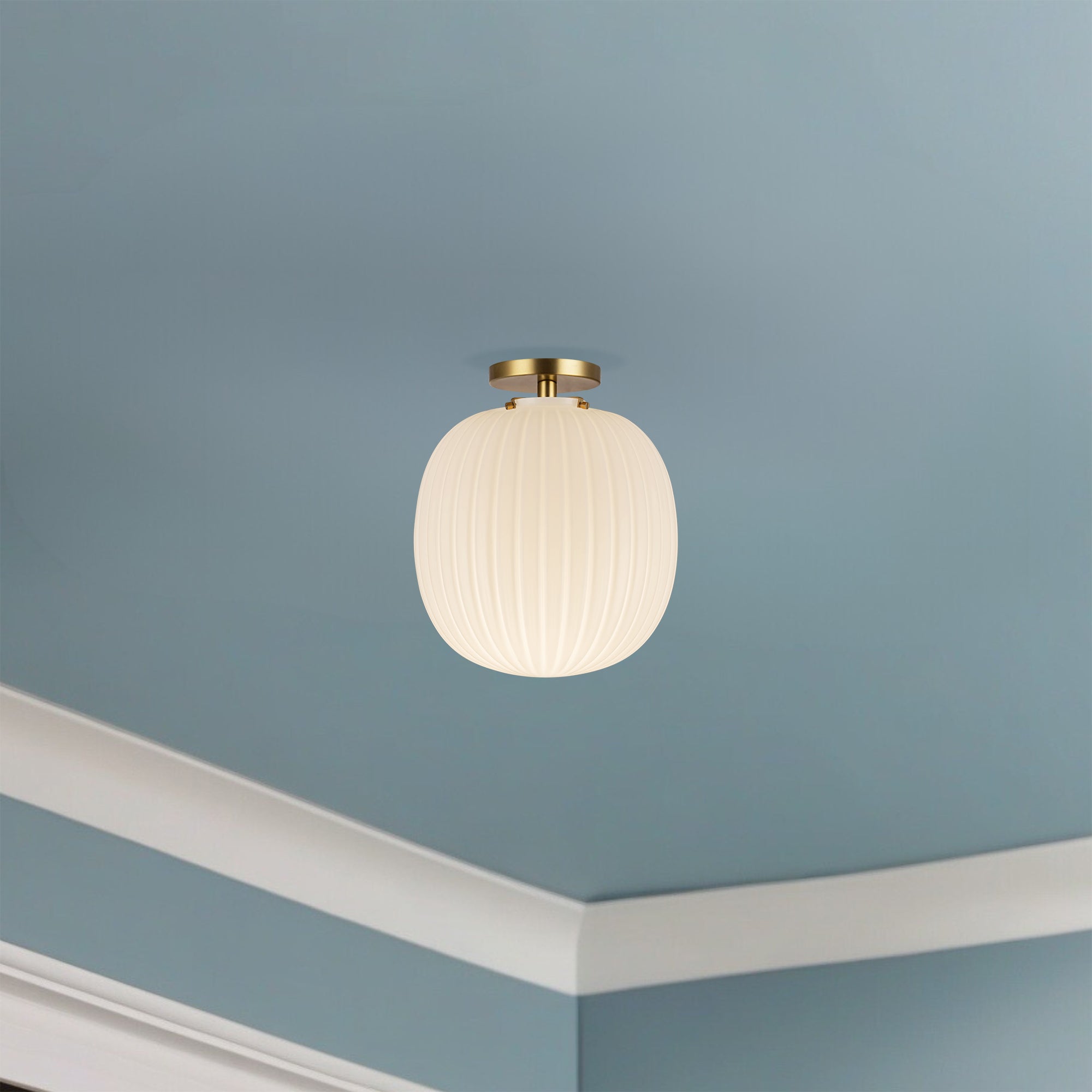 Cherise 12" Socket Semi-Flush Mount