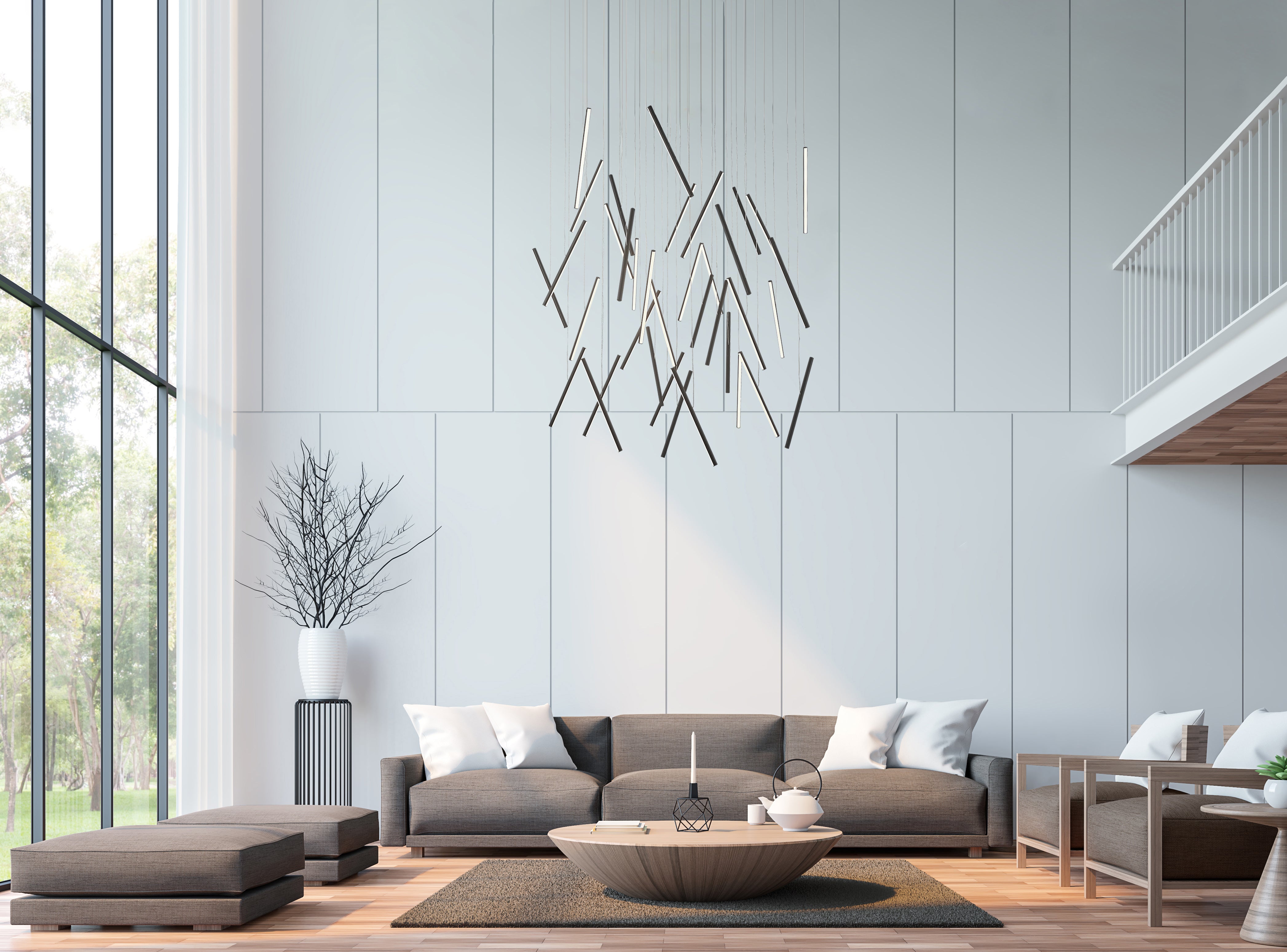 Chute 50" LED Multi Pendant