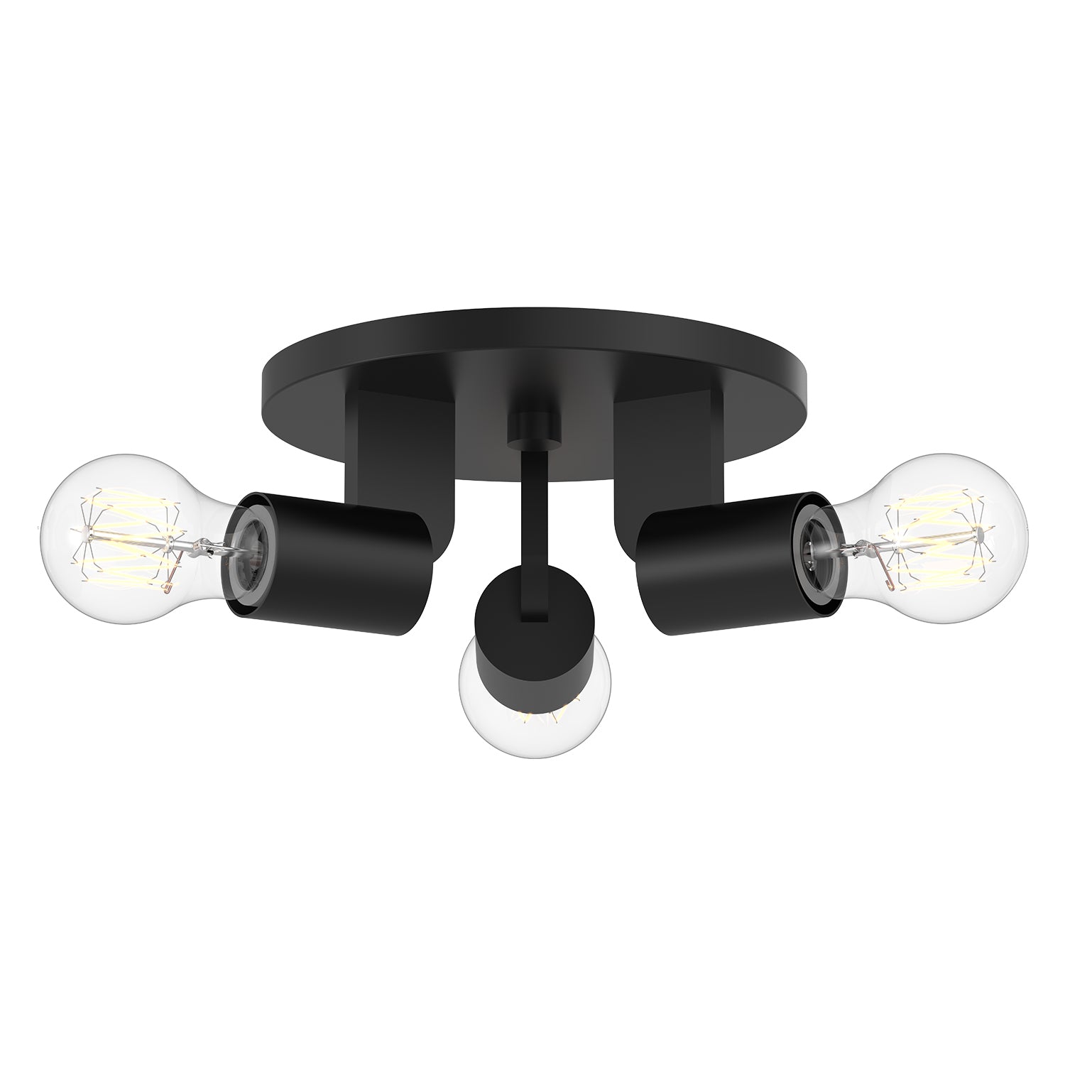 Claire 10" 3 Lights Semi Flush Mount