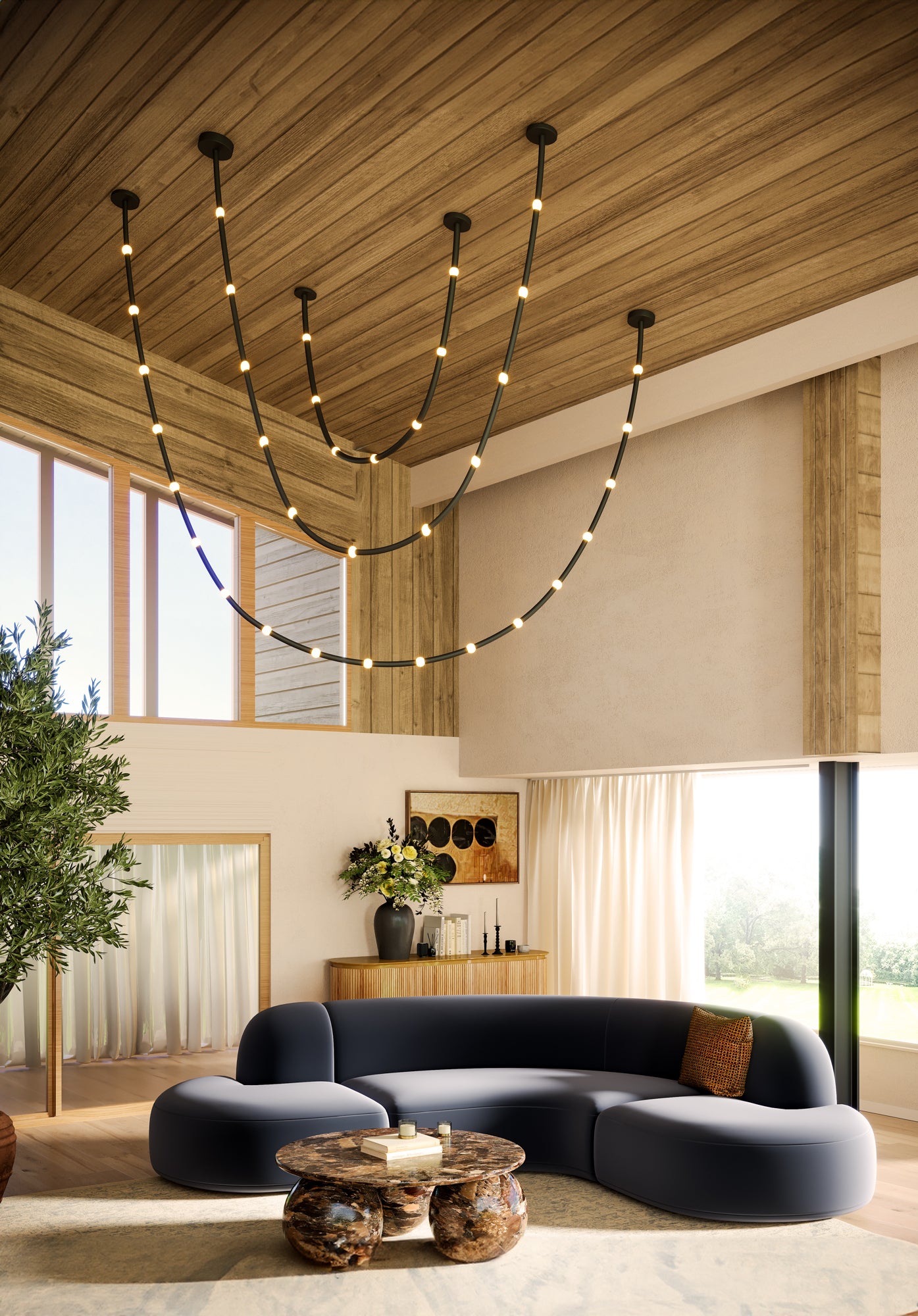 Corda 7-ft LED Pendant