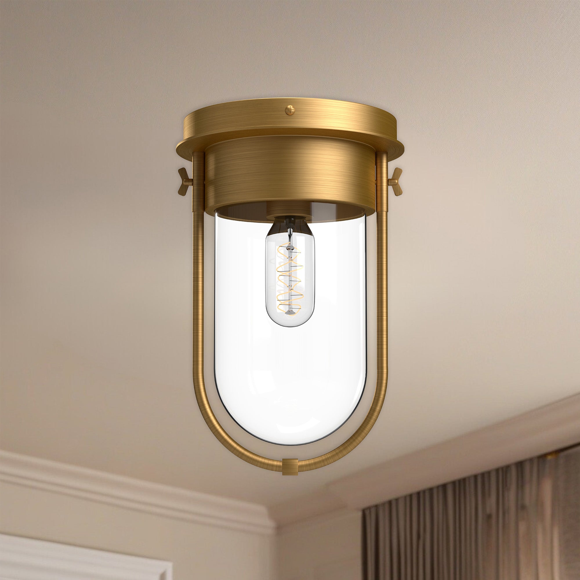Cyrus 8" 1 Light Flush Mount