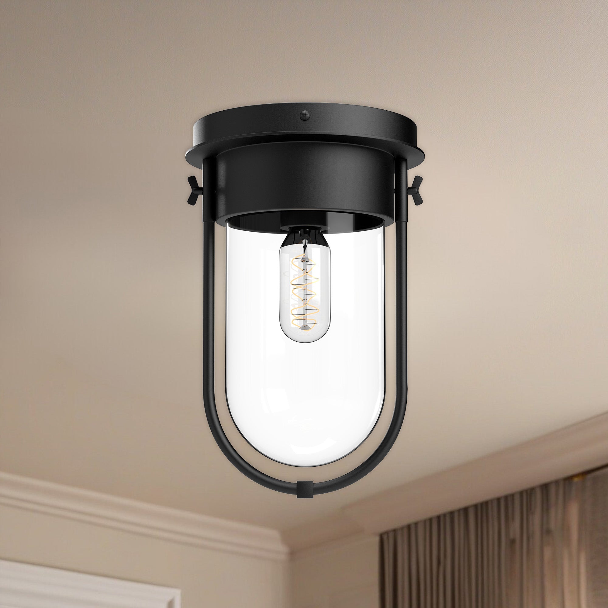 Cyrus 8" 1 Light Flush Mount