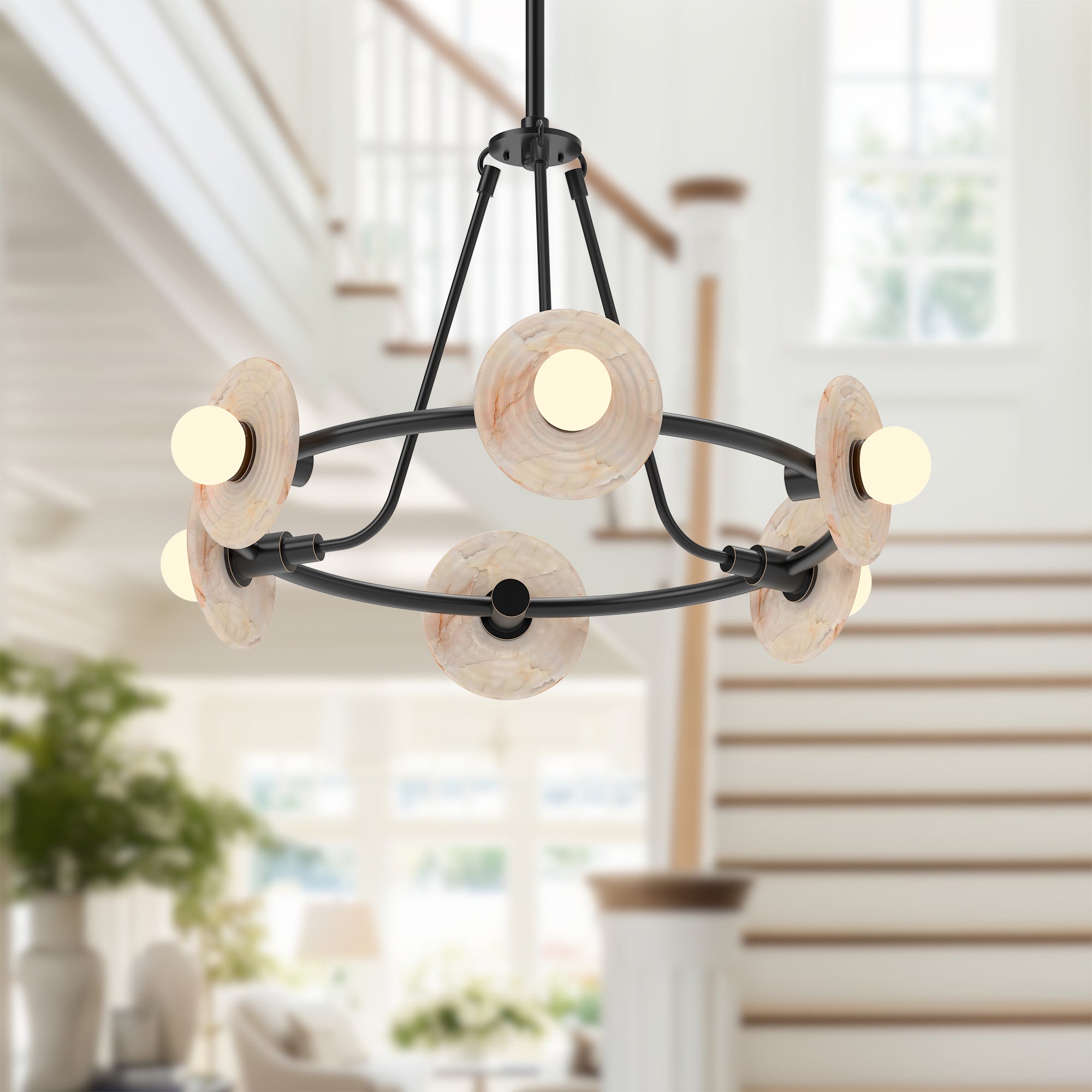 Dahlia 28" dimmable LED Chandelier