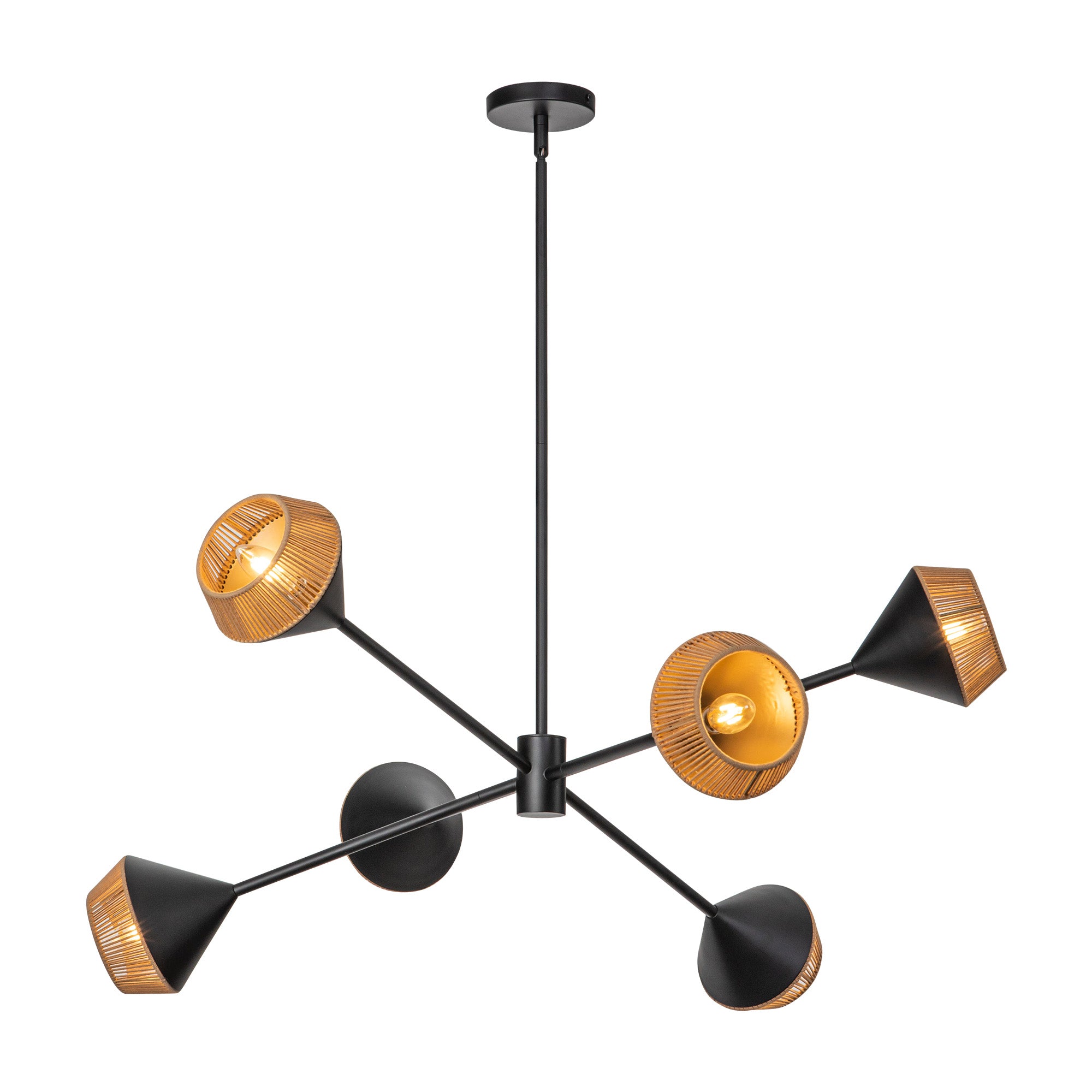 Daphne 38" 6 Lights Chandelier