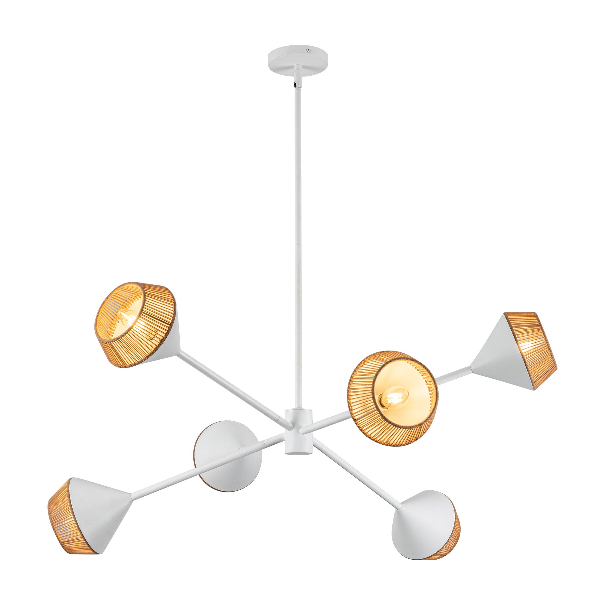 Daphne 38" 6 Lights Chandelier
