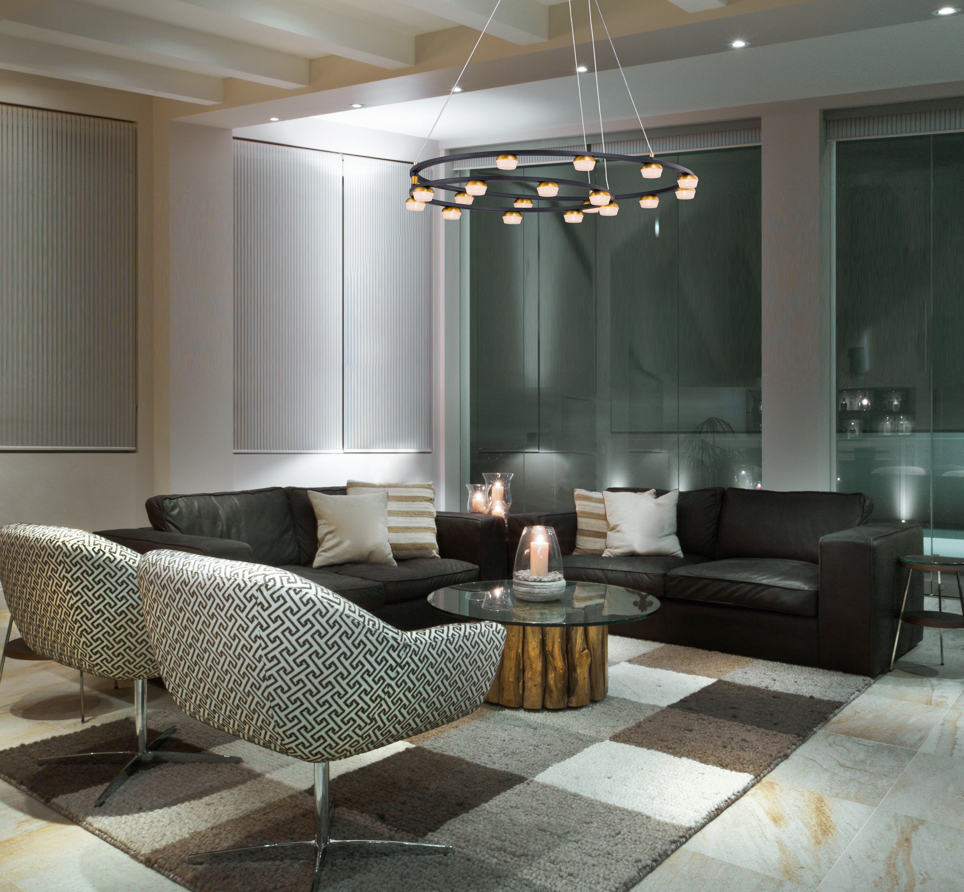 Button Suspension Pendant