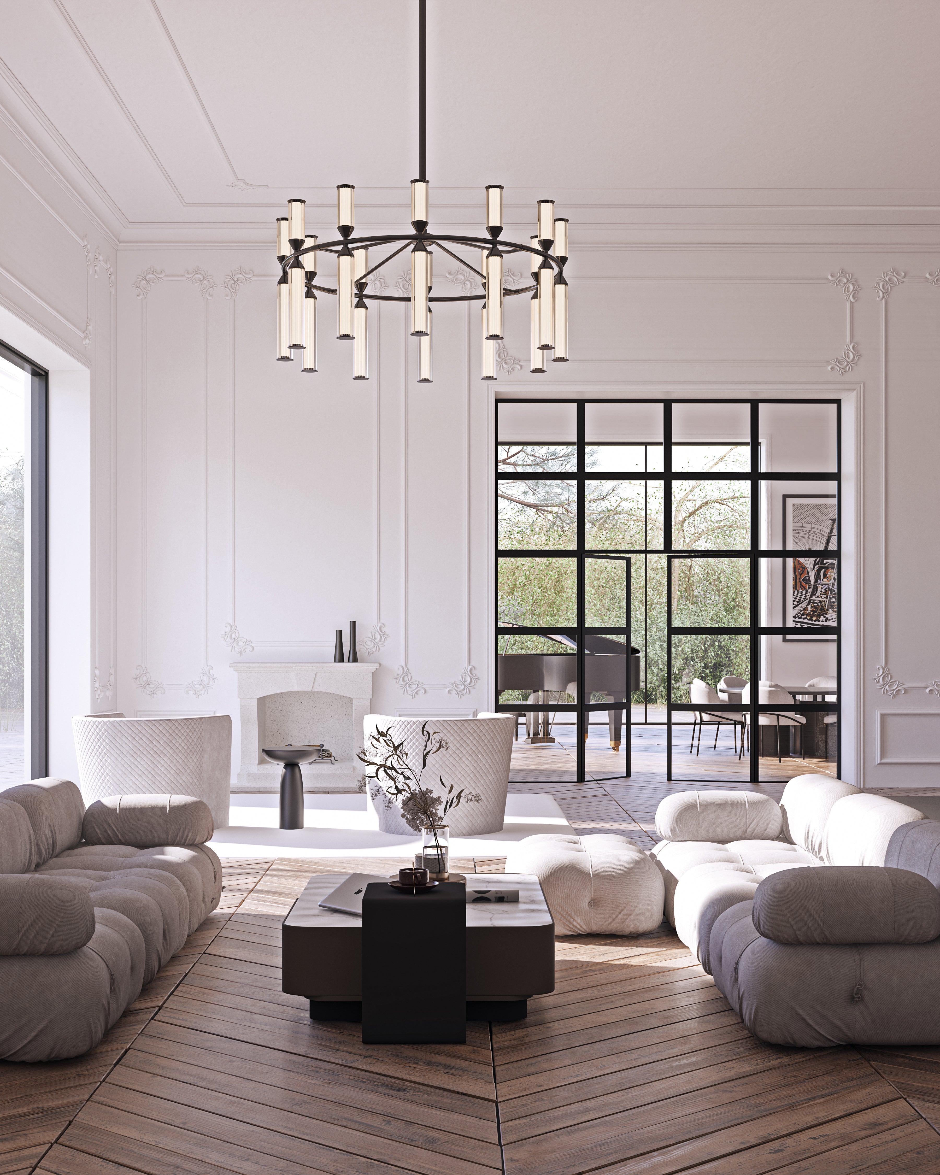 Edwin 38" LED Chandelier