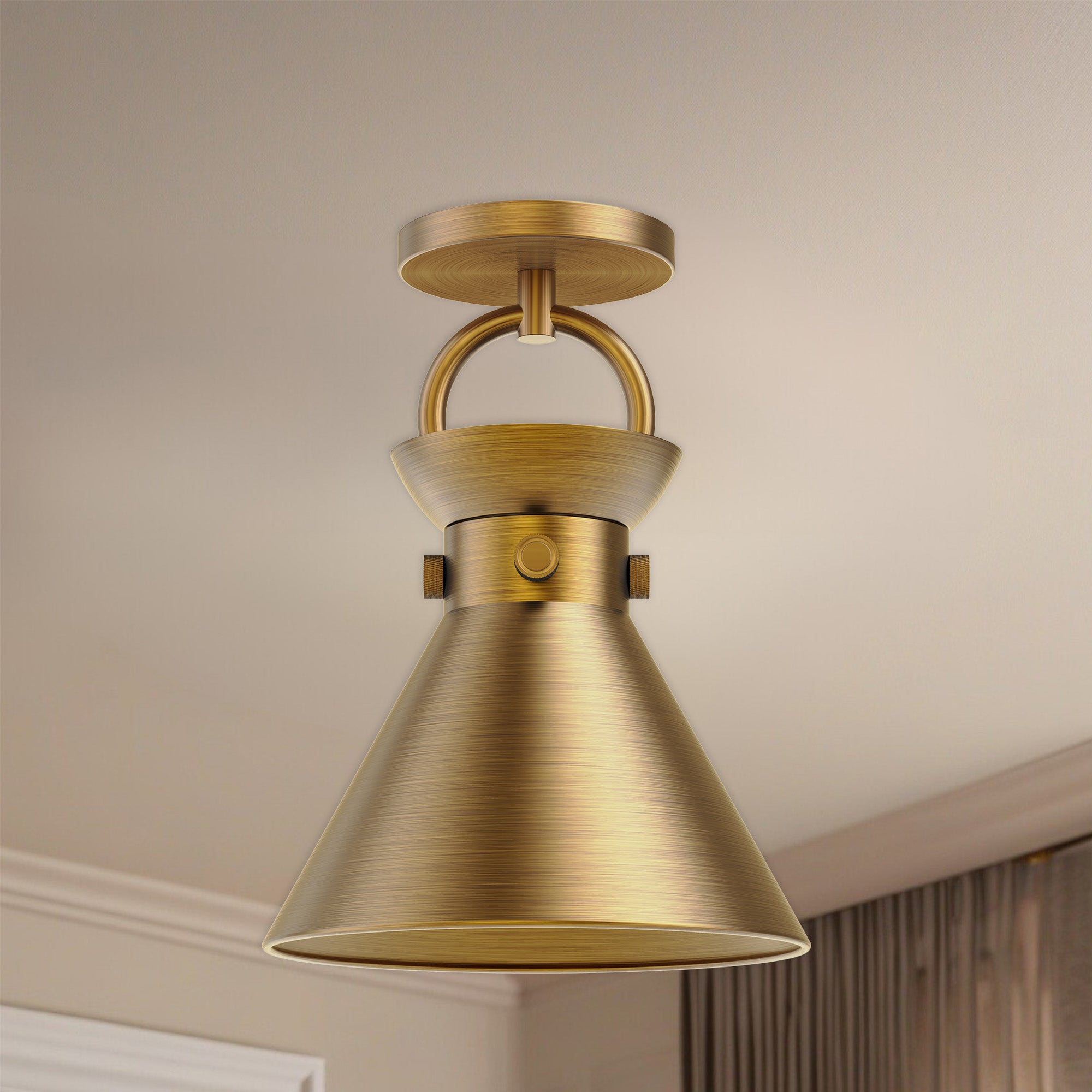 Emerson 9" 1 Light Semi Flush Mount