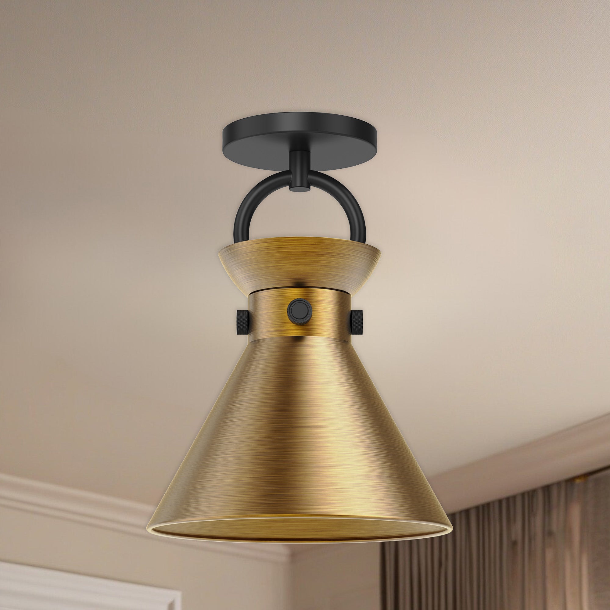 Emerson 9" 1 Light Semi Flush Mount