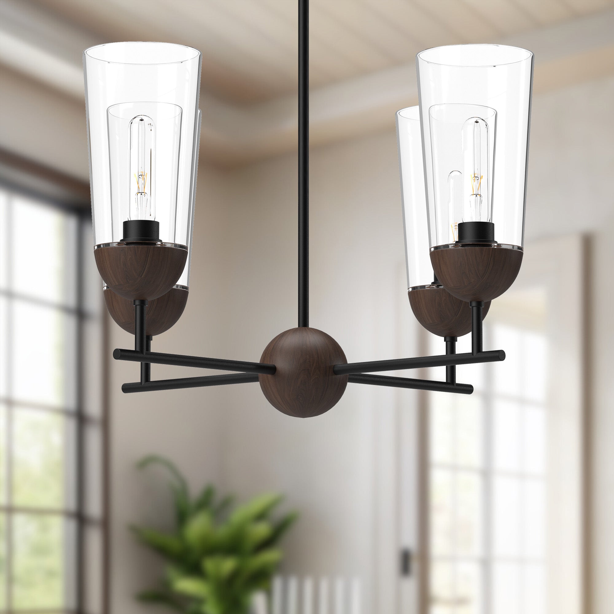Emil 25" 4 Lights Chandeliers