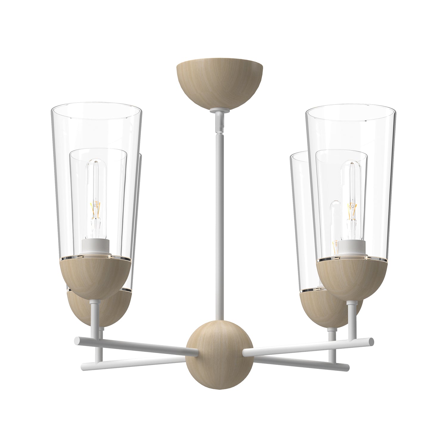 Emil 25" 4 Lights Chandeliers