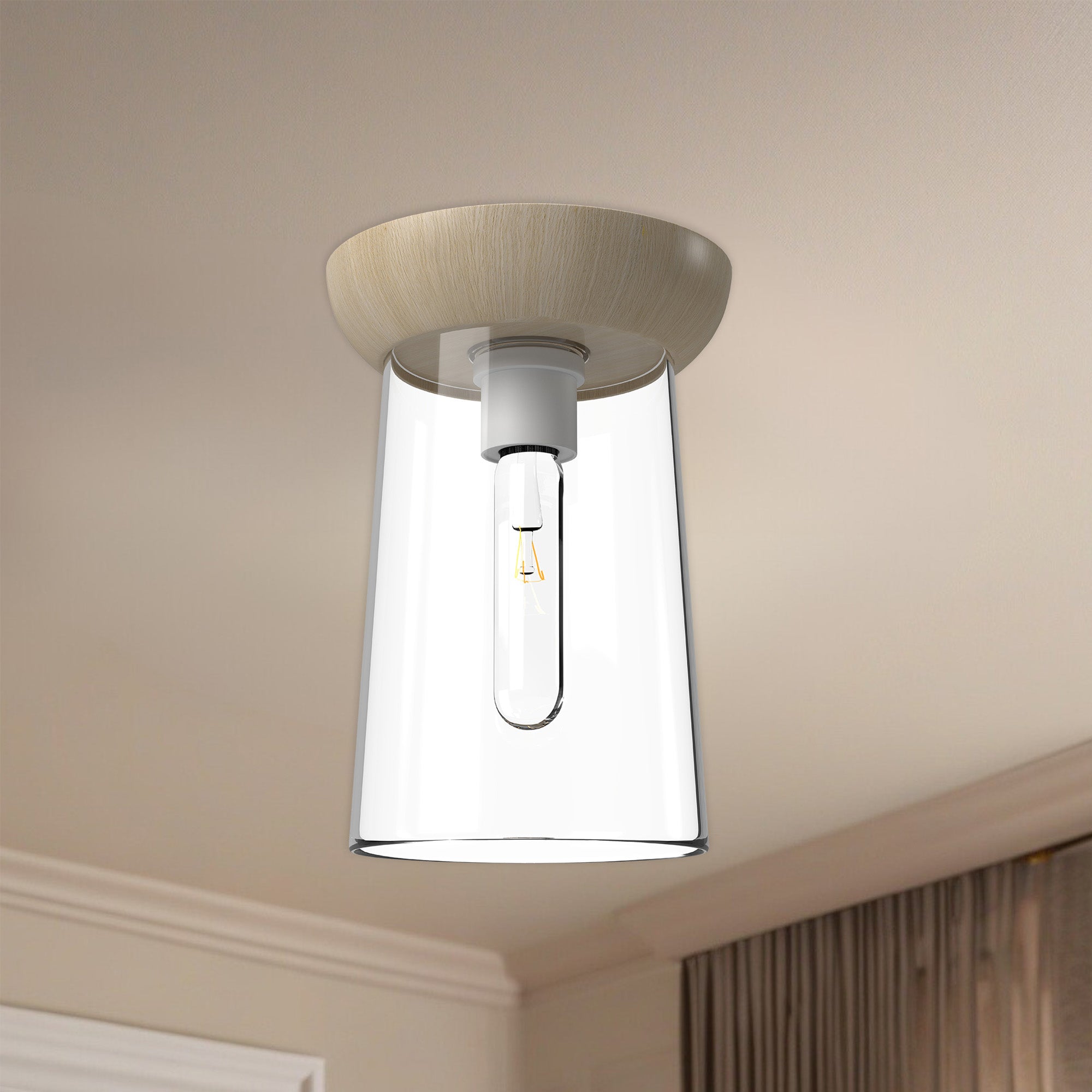 Emil 7" 1 Light Flush Mount