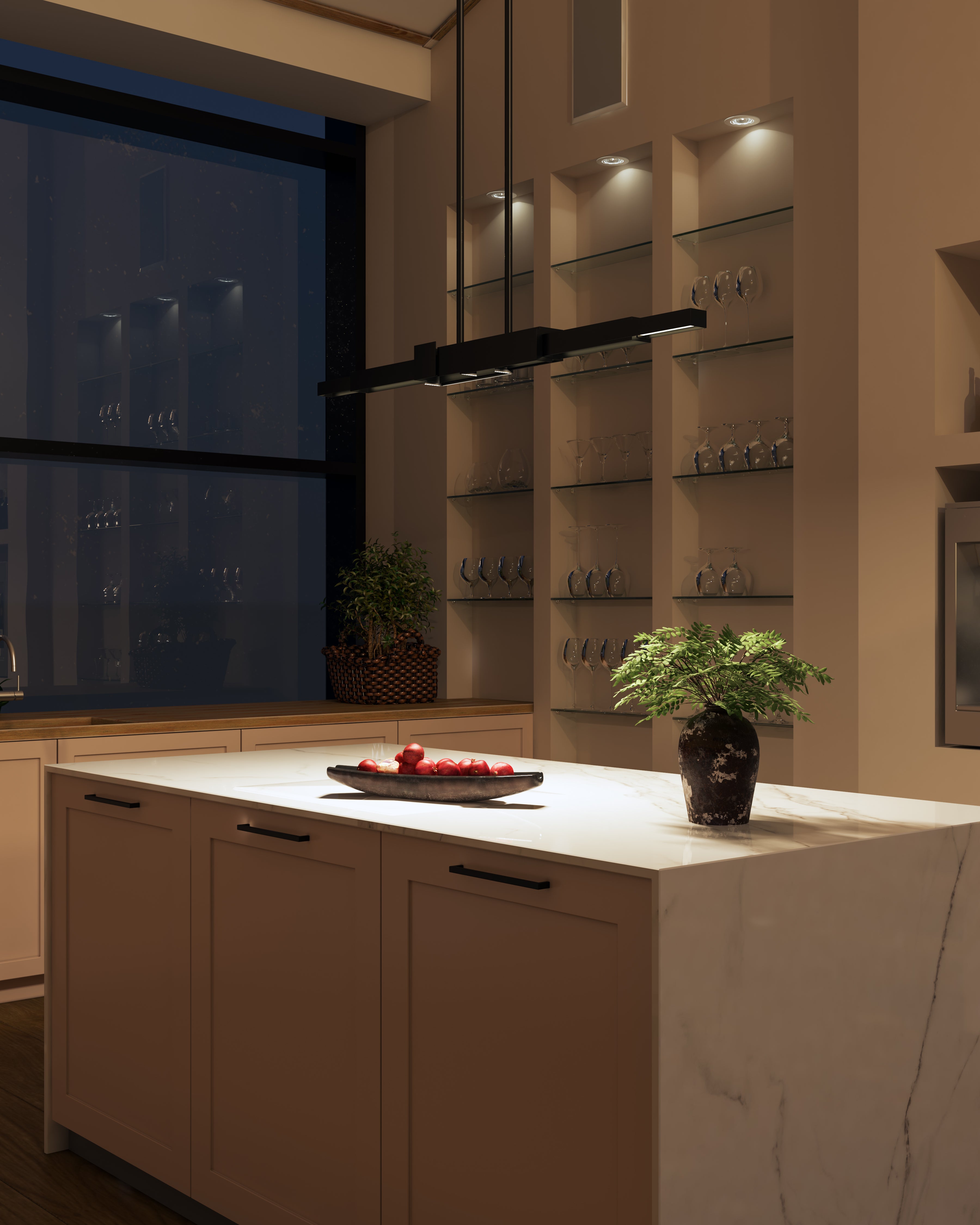Enzo 60" LED Linear Pendant