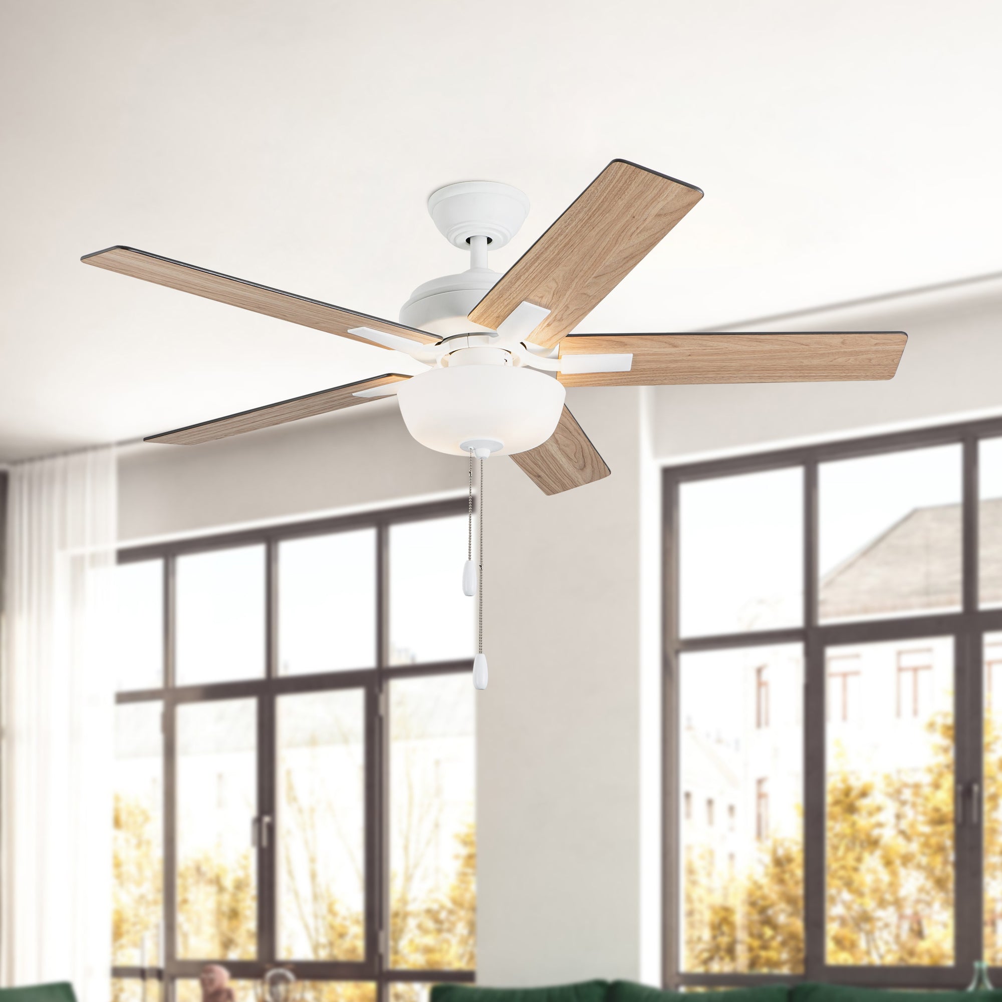 Erikson 52" FAN + LED KIT with Bulb Ceiling Fan