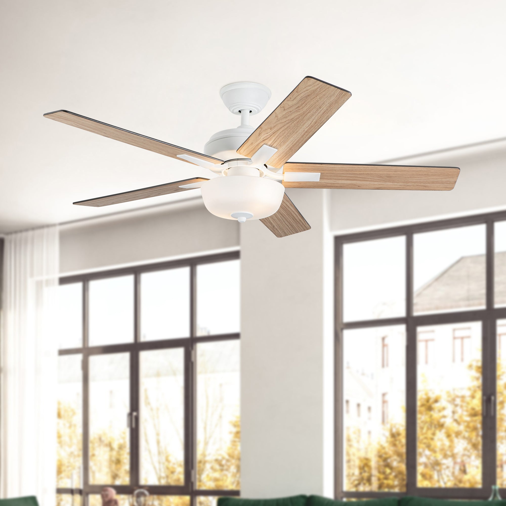 Erikson 52" FAN + LED KIT with Bulb Ceiling Fan