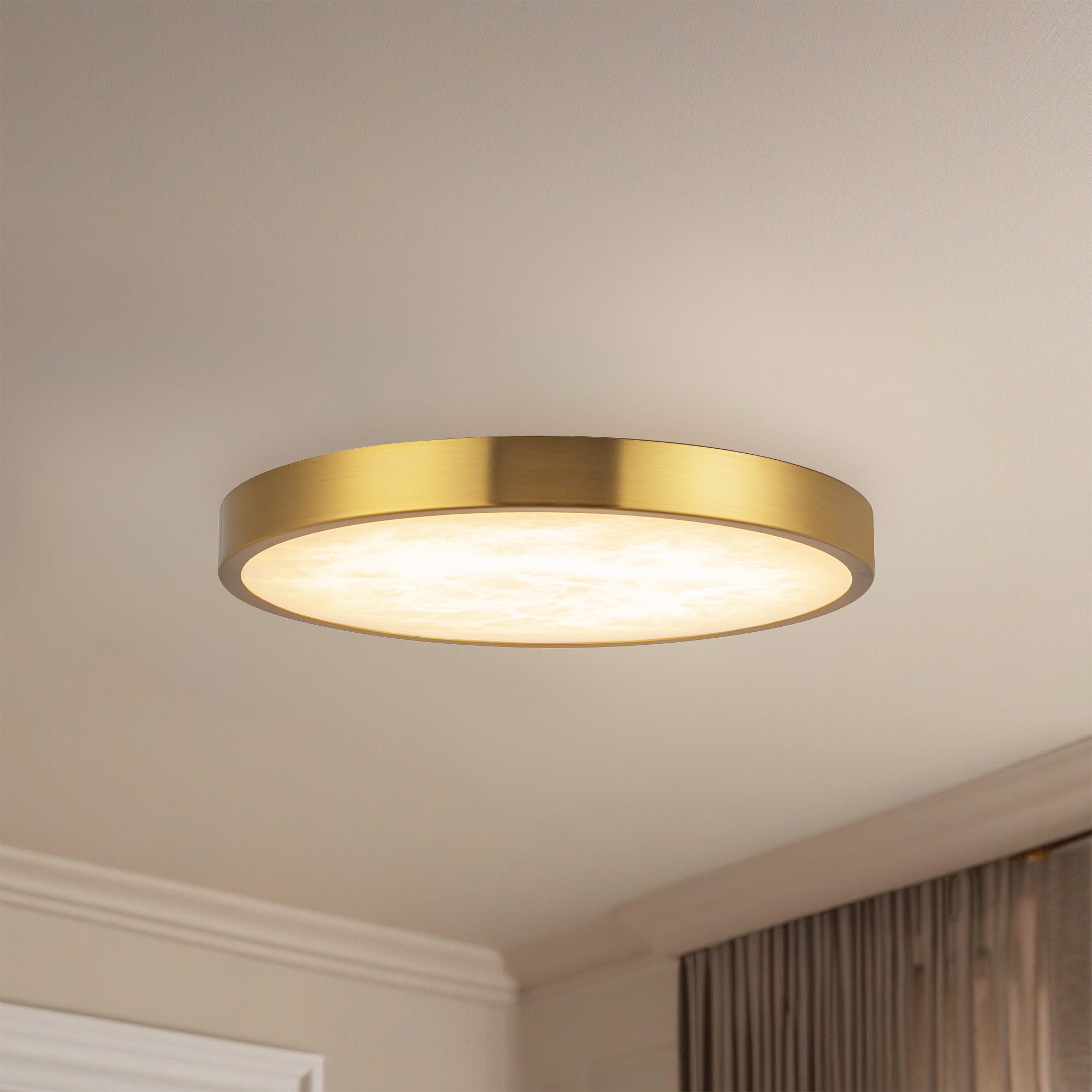 Evelyn 9" dimmable LED Flush Mount