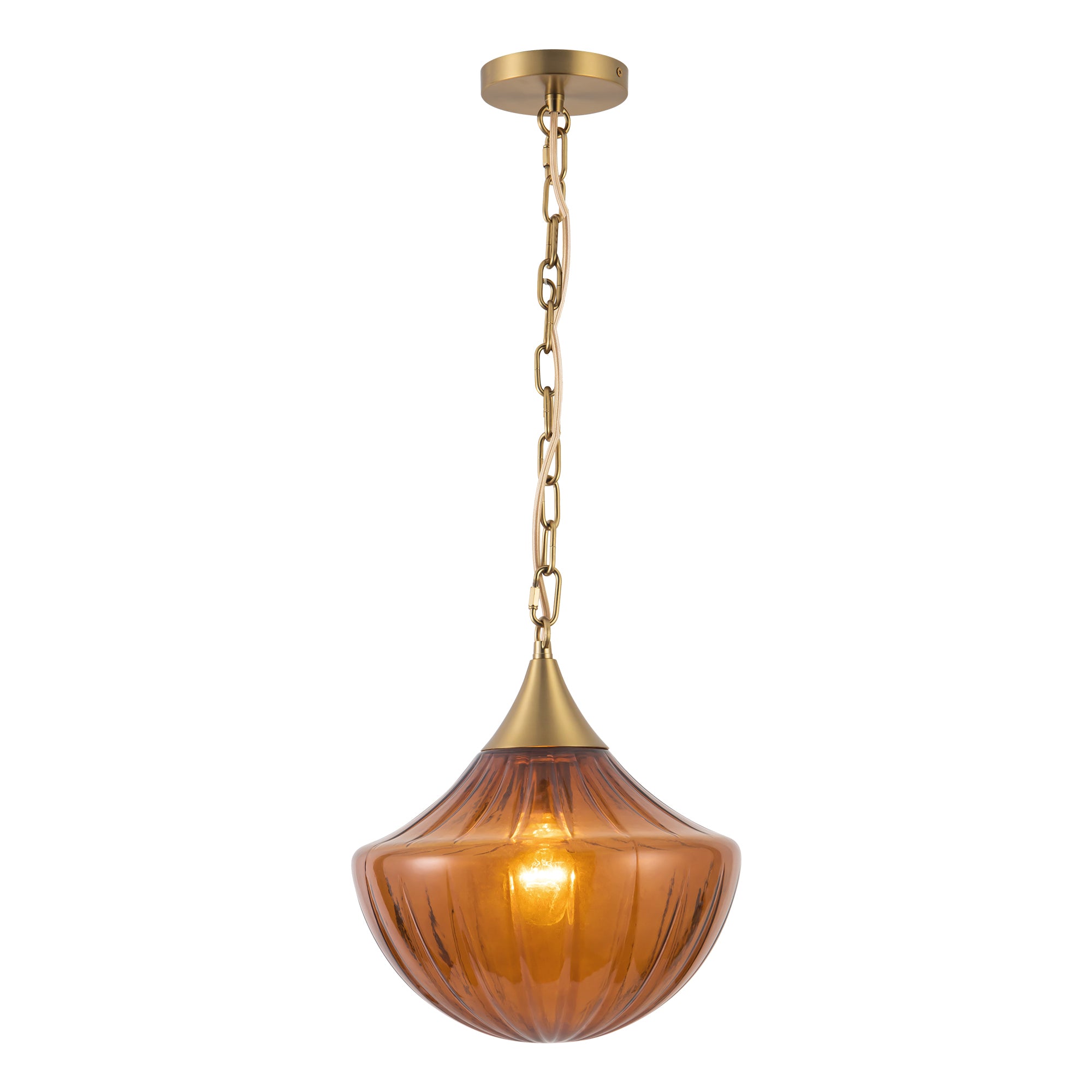 Farrah 12" Gold Pendant