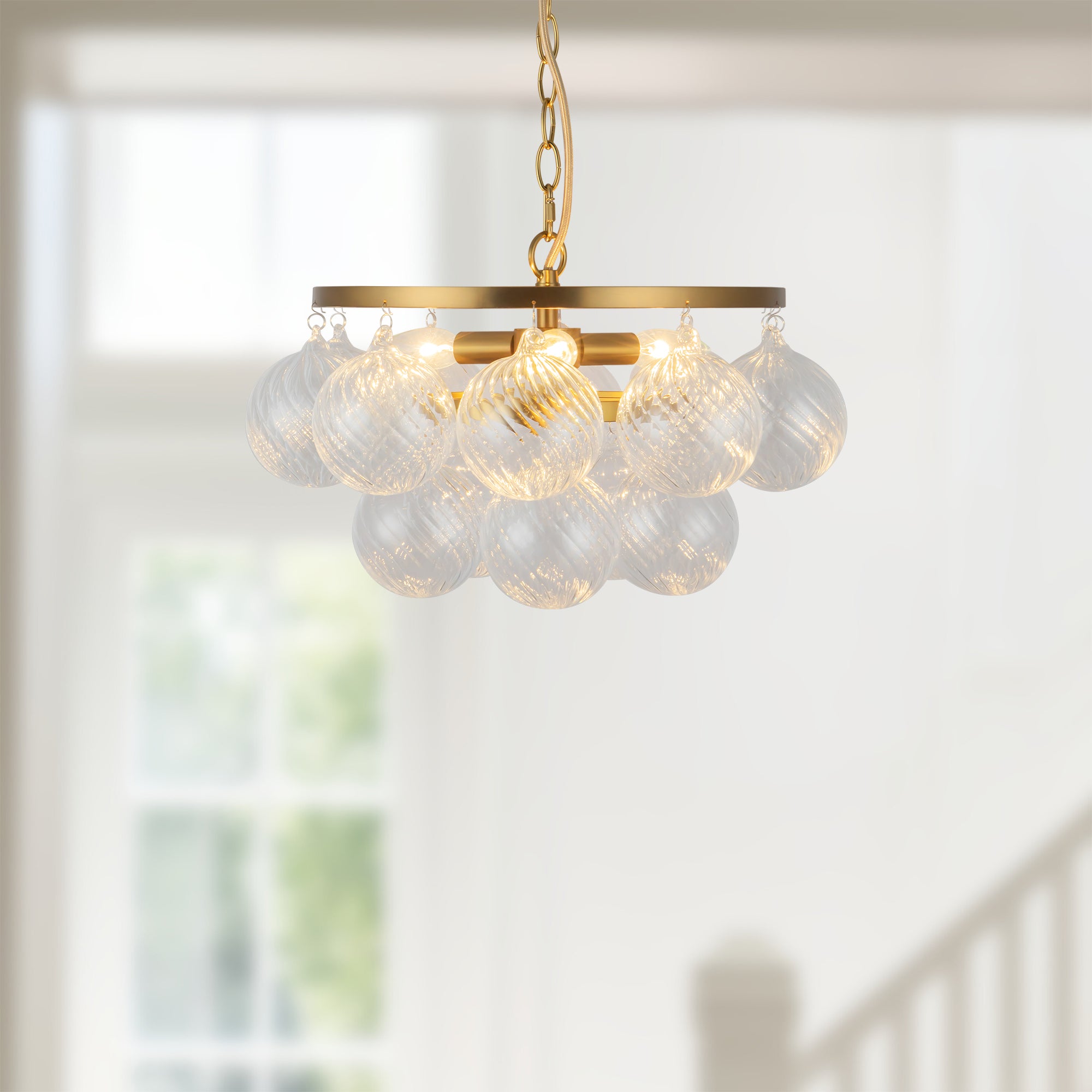 Faye 18" Gold Chandelier